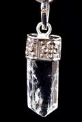 Satyaloka  quartz   quartz inside  Pendant synergy 12 crystal  #8125