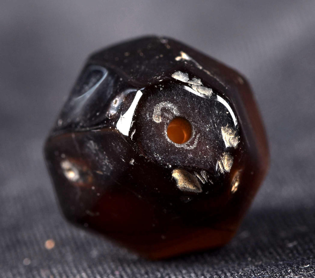 Mystic old  Sulemani  stone/dzi bead / bhaisajyaguru  shaman protection reach patina  #7817