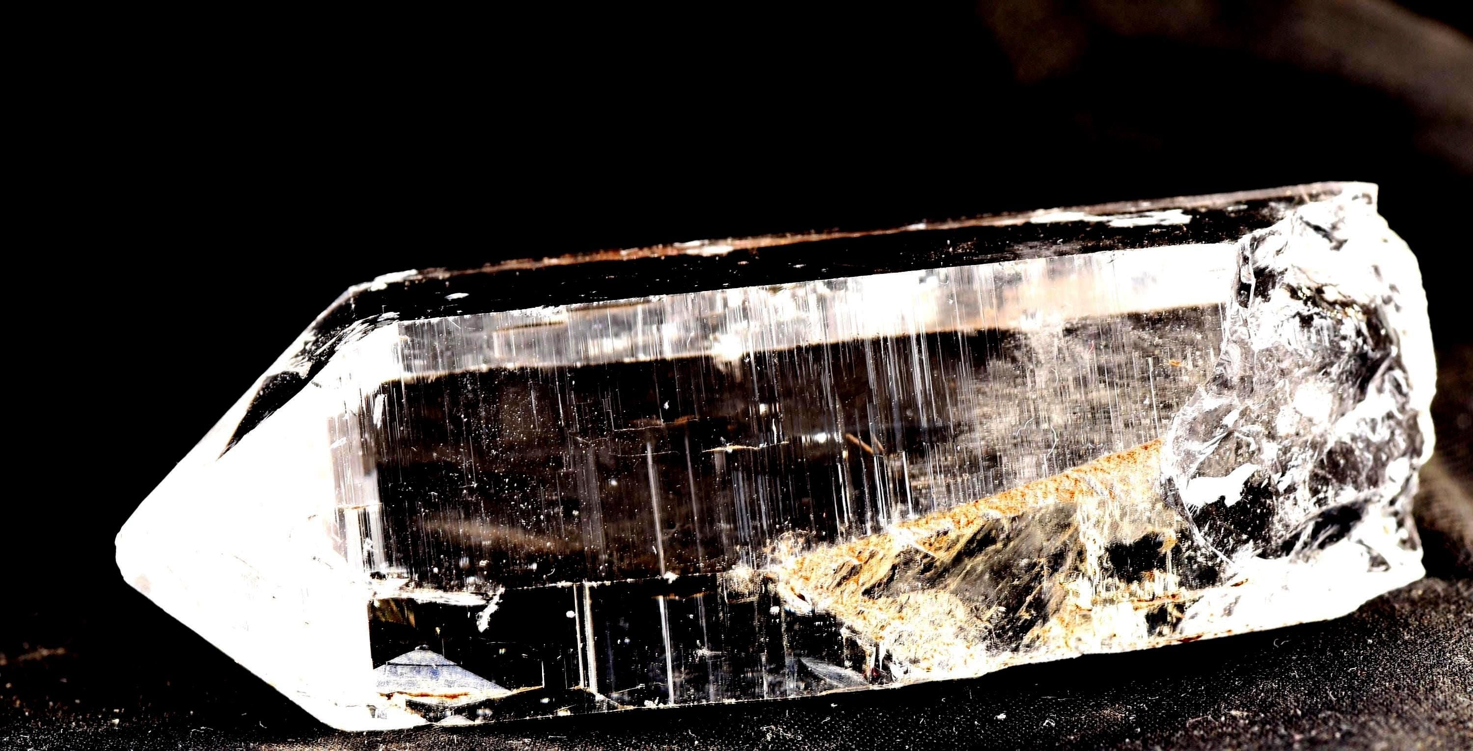 Himalayan  High Frequency Very Powerful  silver lemurian quartz rainbows keys, devic kingdom ancient wisdom #7523