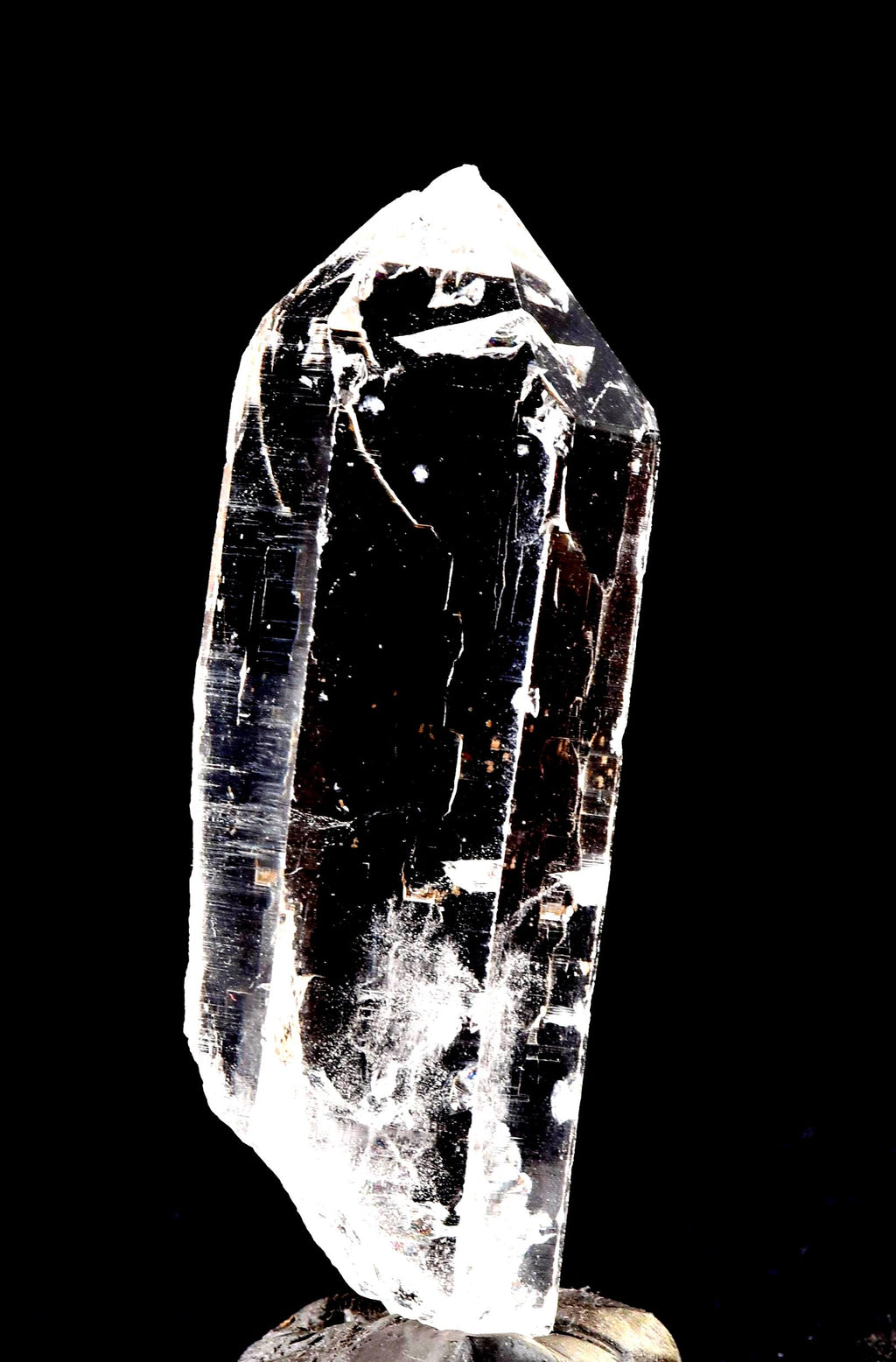 Himalayan  High Frequency Very Powerful  silver lemurian quartz rainbows keys, devic kingdom ancient wisdom #7523