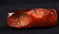 old mystic  pema raka = red lotus color  Carnelian  agate bead for strength courage creativity ''sanctified '' retualistic demadged  #8086