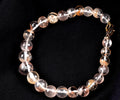 satyaloka     agnitite/ red hematite crystal  bracelet   synergy 12  8113