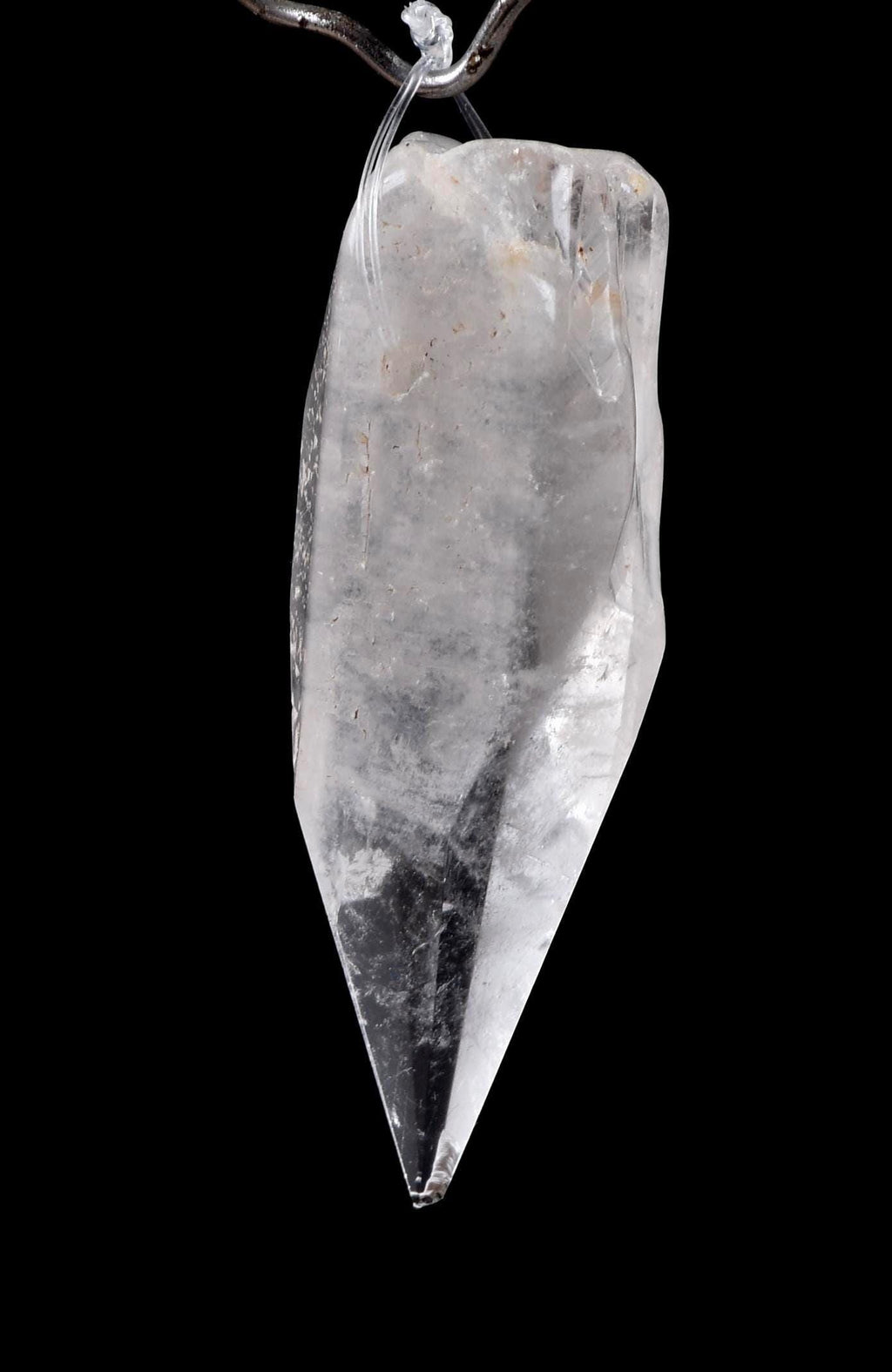 Satyaloka  crystal polished  point pendant high frequency synergy 12 crystal  ''sat-chit -ananda''  #8126