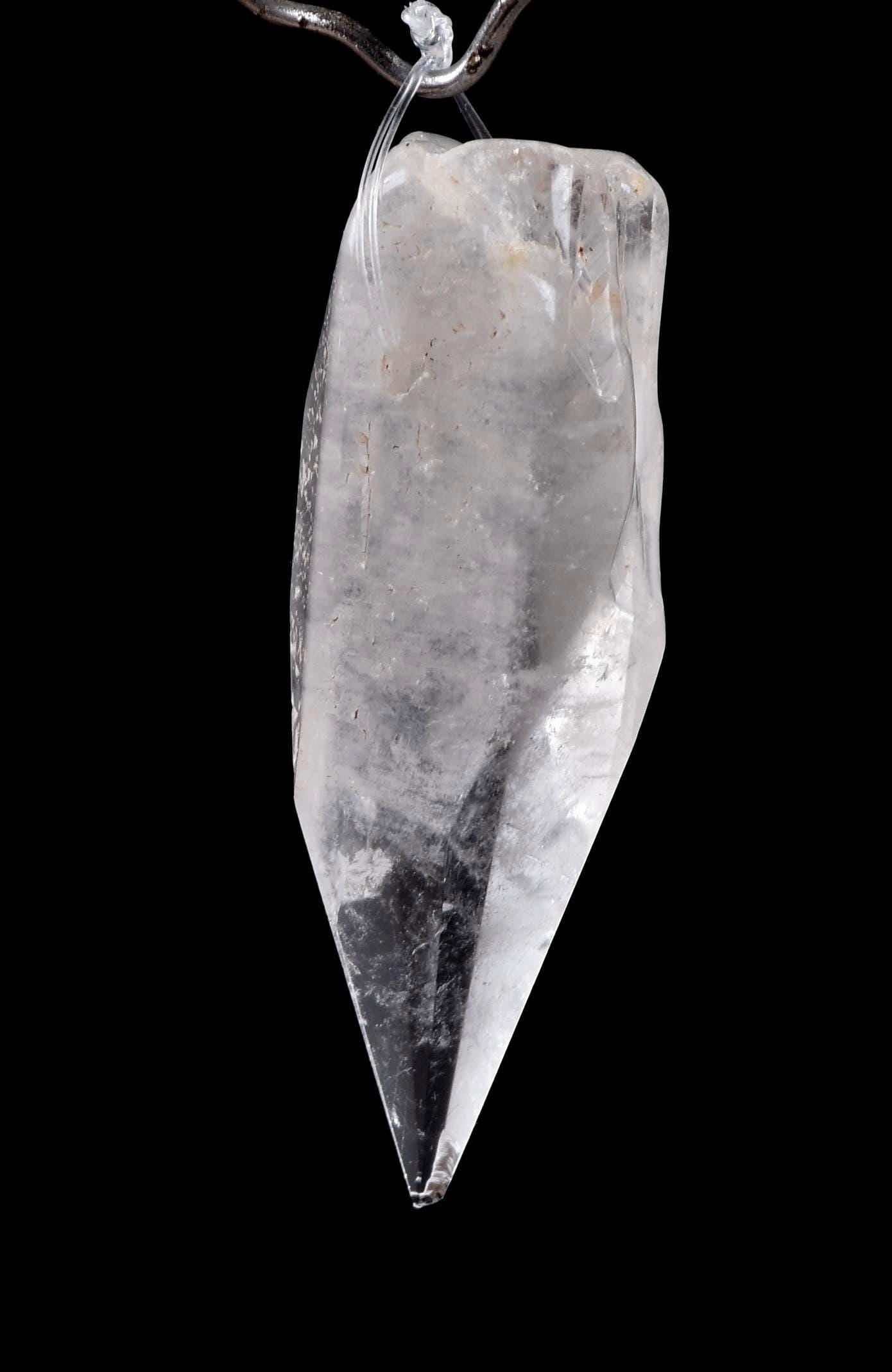 Satyaloka  crystal polished  point pendant high frequency synergy 12 crystal  ''sat-chit -ananda''  #8126