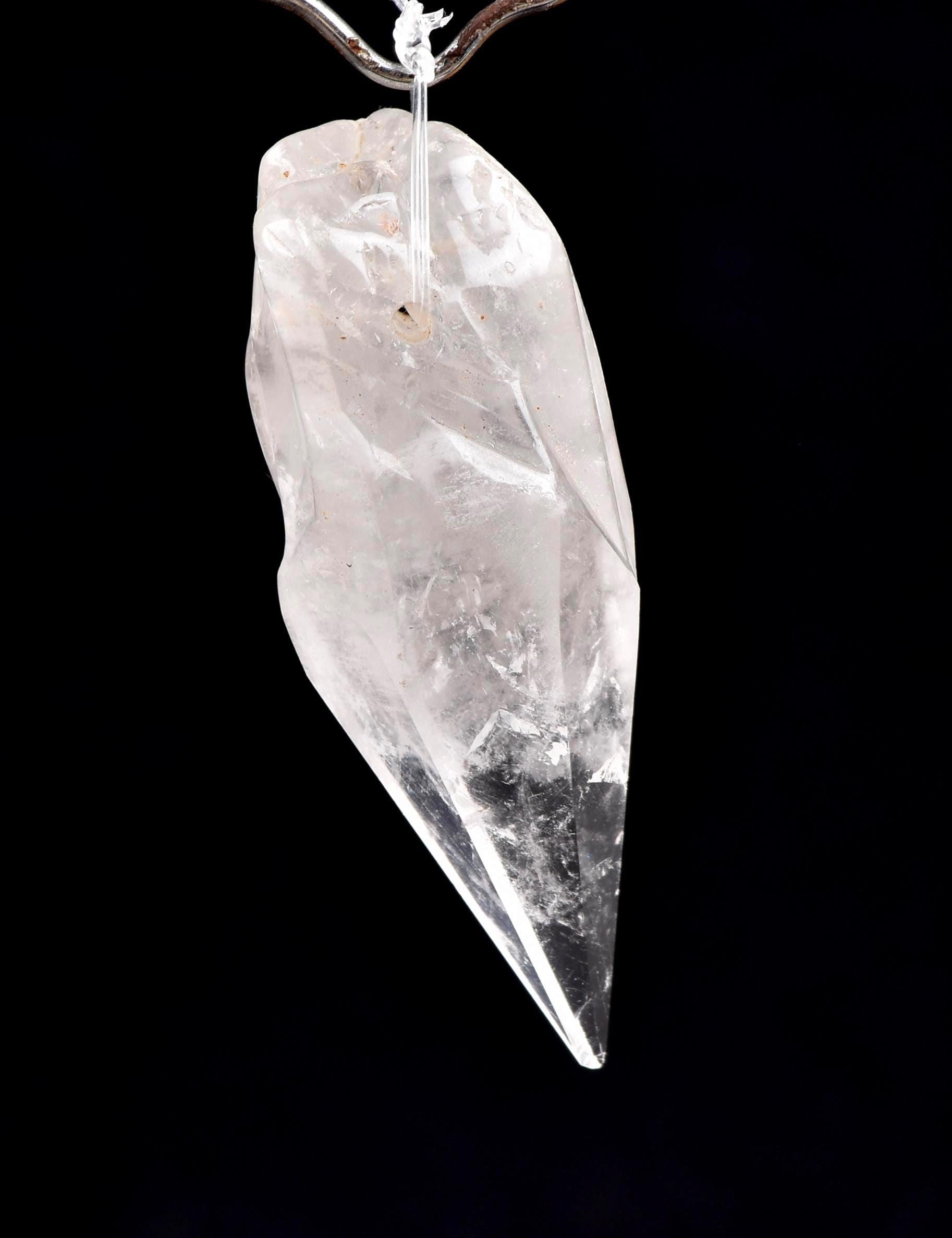 Satyaloka  crystal polished  point pendant high frequency synergy 12 crystal  ''sat-chit -ananda''  #8126