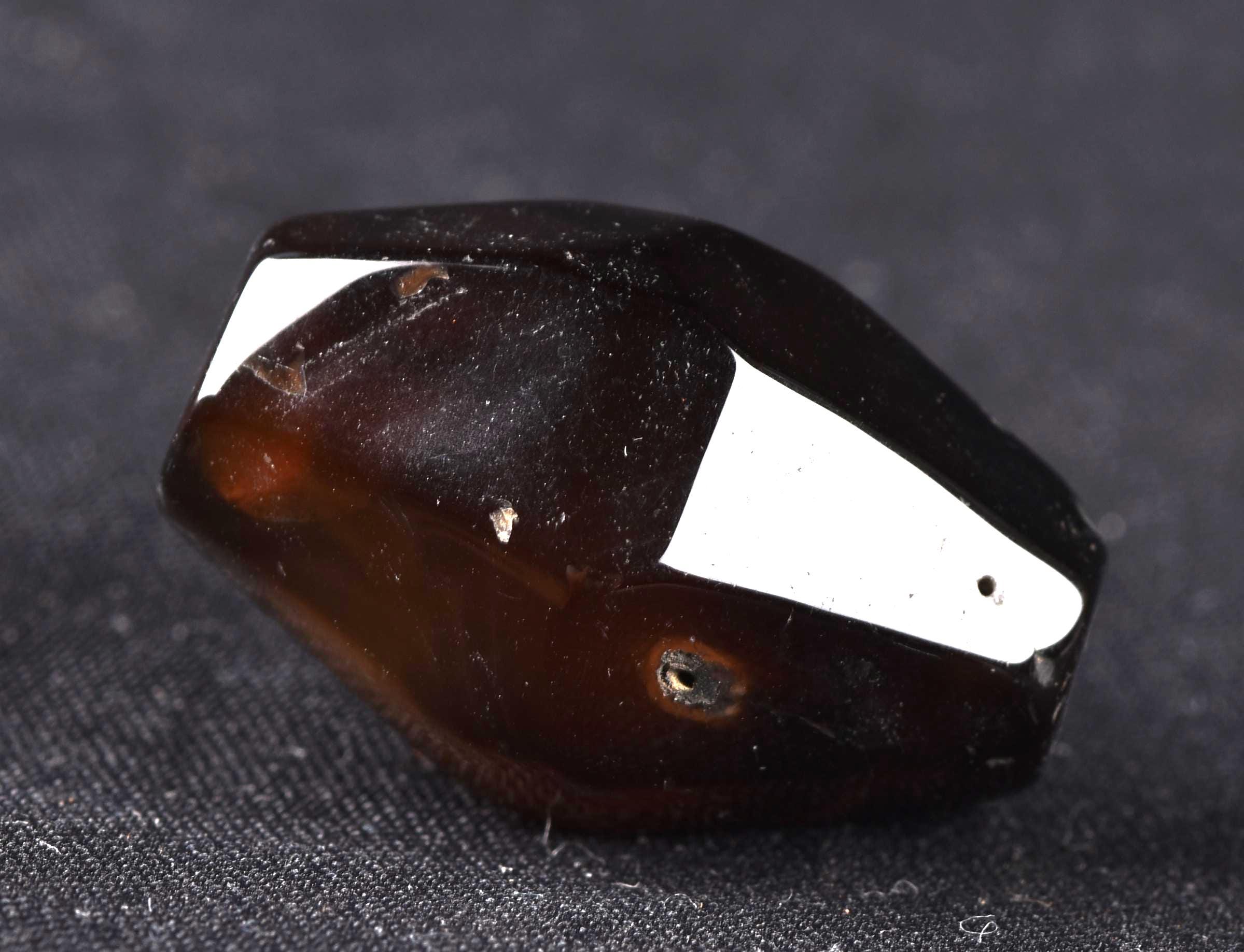 Mystic old  Sulemani  stone/dzi bead / bhaisajyaguru  shaman protection reach patina  #7817