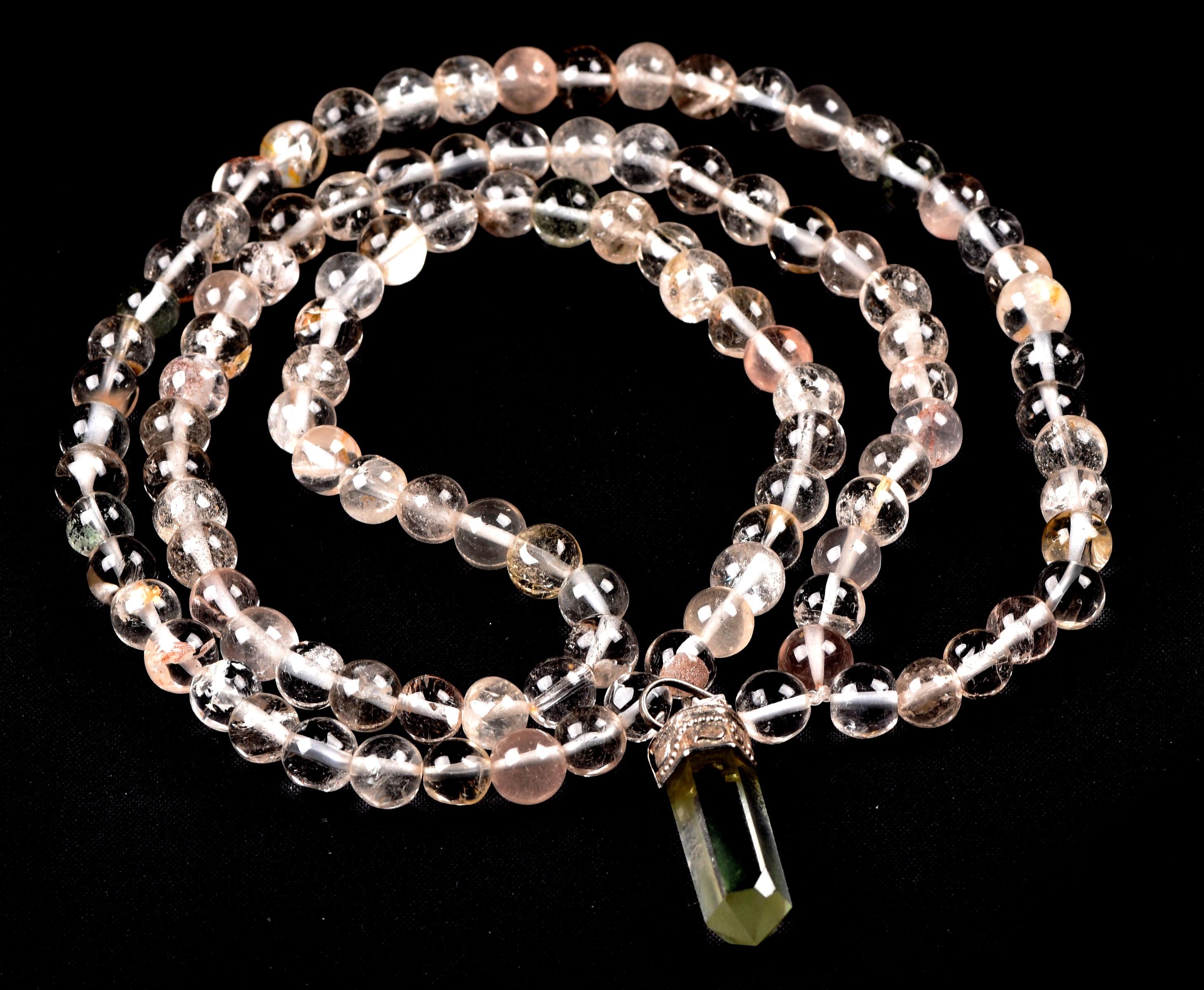 Satyaloka satyamani 108 beads rosary/necklace with satyaloka   pendant  synergy 12  #8141