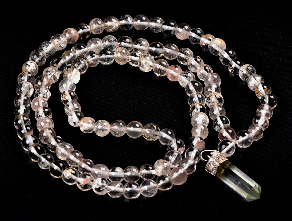Satyaloka satyamani 108 beads rosary/necklace with satyaloka   pendant  synergy 12  #8141