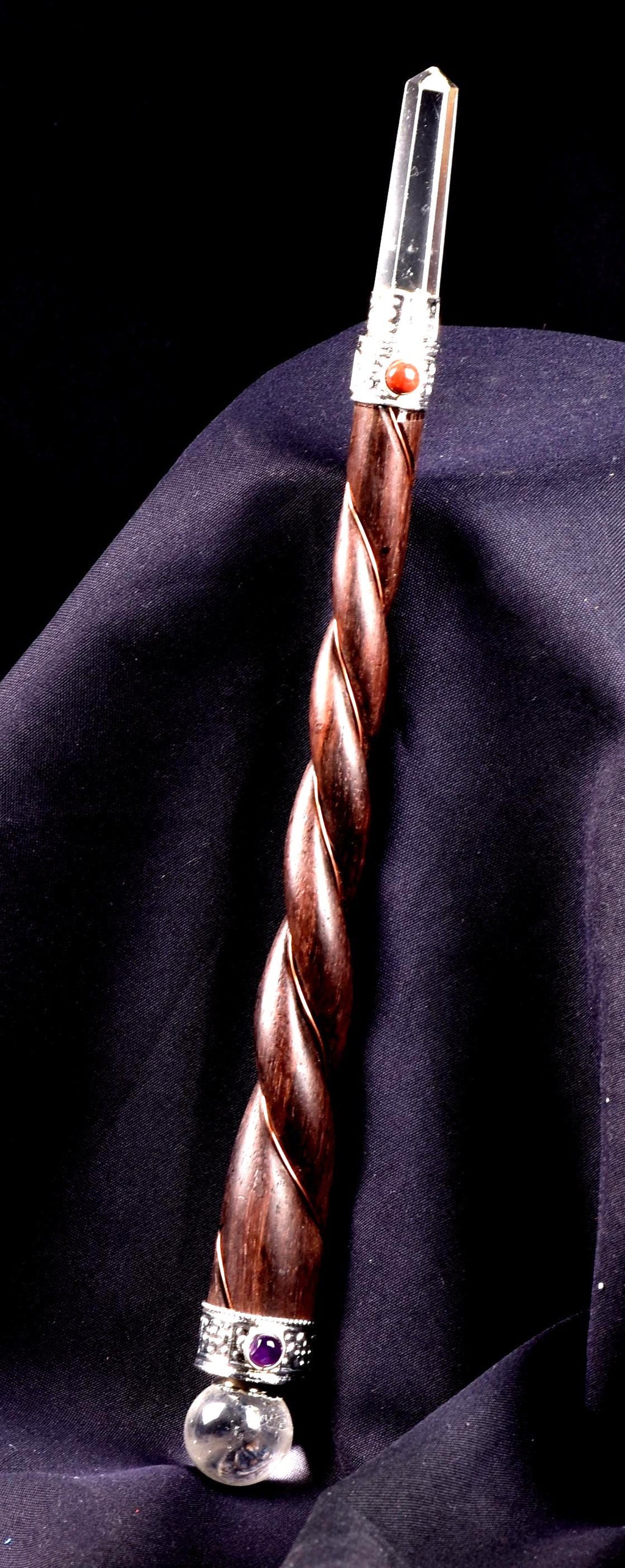 Satyaloka  generator shaman energy wand   High frequency synergy 12 crystal ''sat-chit -ananda''  #8138