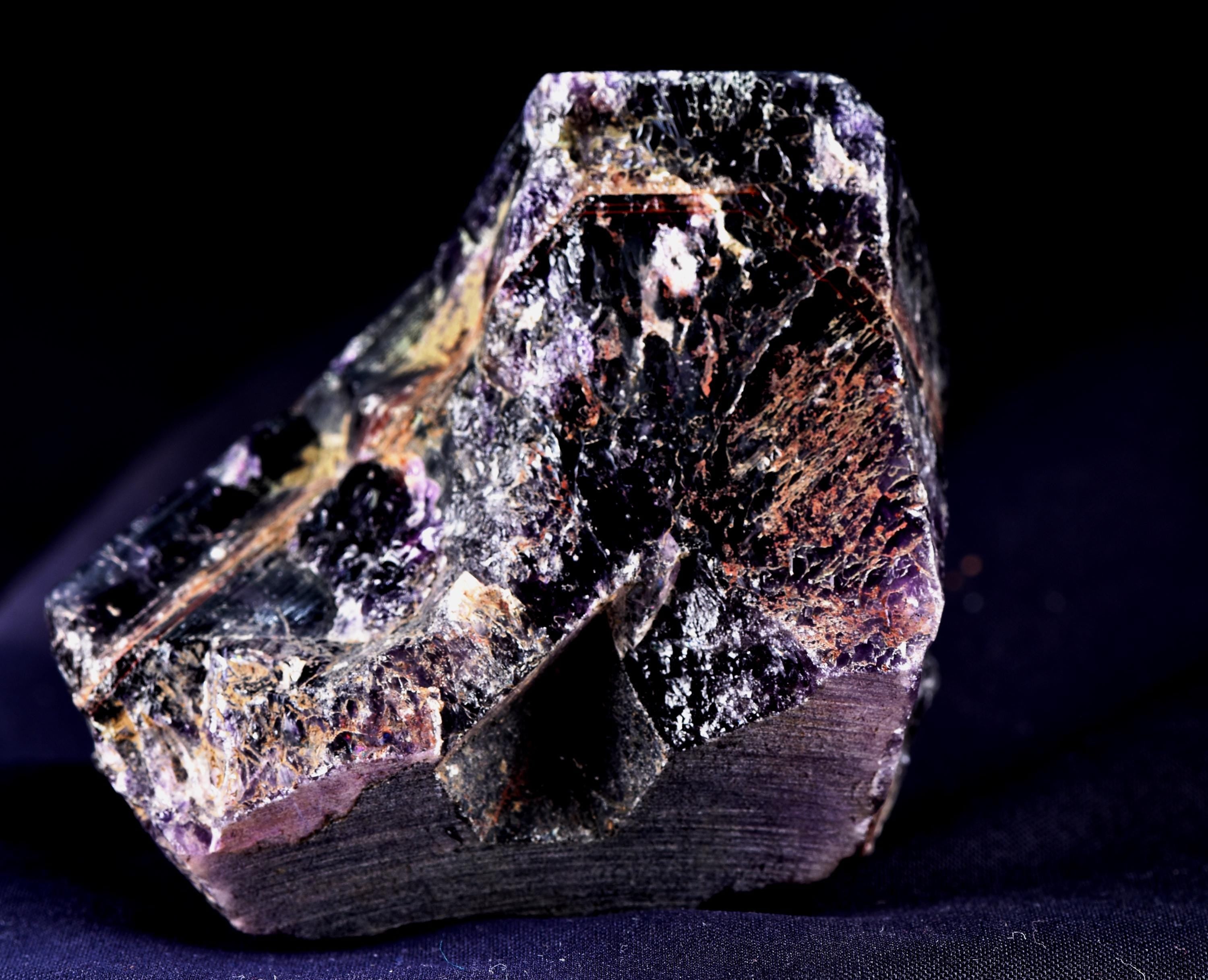 Rare Turkish Amethyst Cluster | Dark Purple Crystals Points Very Sparkly Enchanting | Healing Energy Happy Vibrations pseudomorph  8169