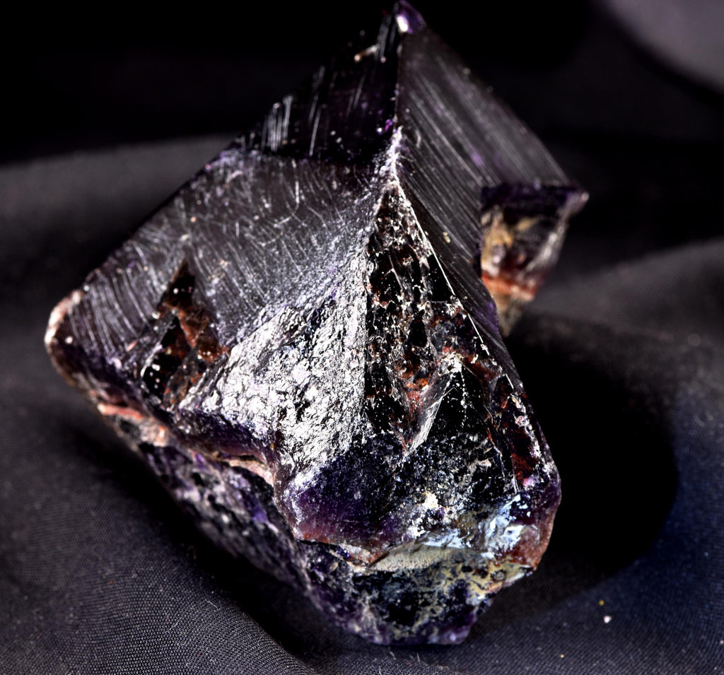 Rare Turkish Amethyst Cluster | Dark Purple Crystals Points Very Sparkly Enchanting | Healing Energy Happy Vibrations pseudomorph  8169