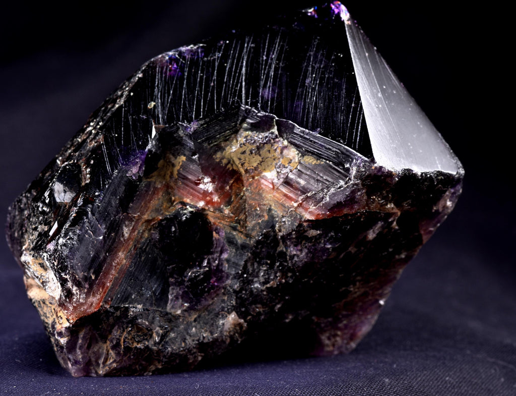 Rare Turkish Amethyst Cluster | Dark Purple Crystals Points Very Sparkly Enchanting | Healing Energy Happy Vibrations pseudomorph  8169