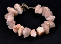 Nirvana Pink Ice Quartz Bracelet, Himalayan growth interference Crystal, 8149