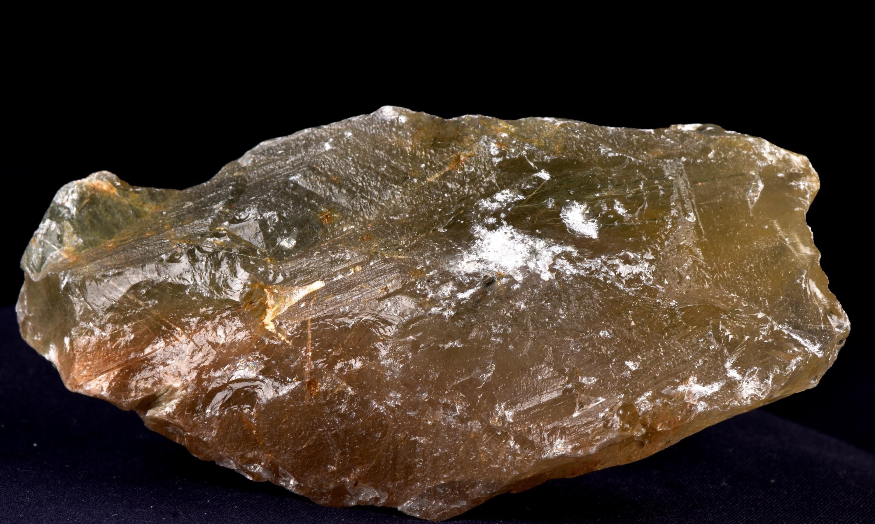Himalayan golden green crystal with golden rutile star burst inclusion Lemurian Seed Quartz Ascension Spiritual Support Therapy  #8160