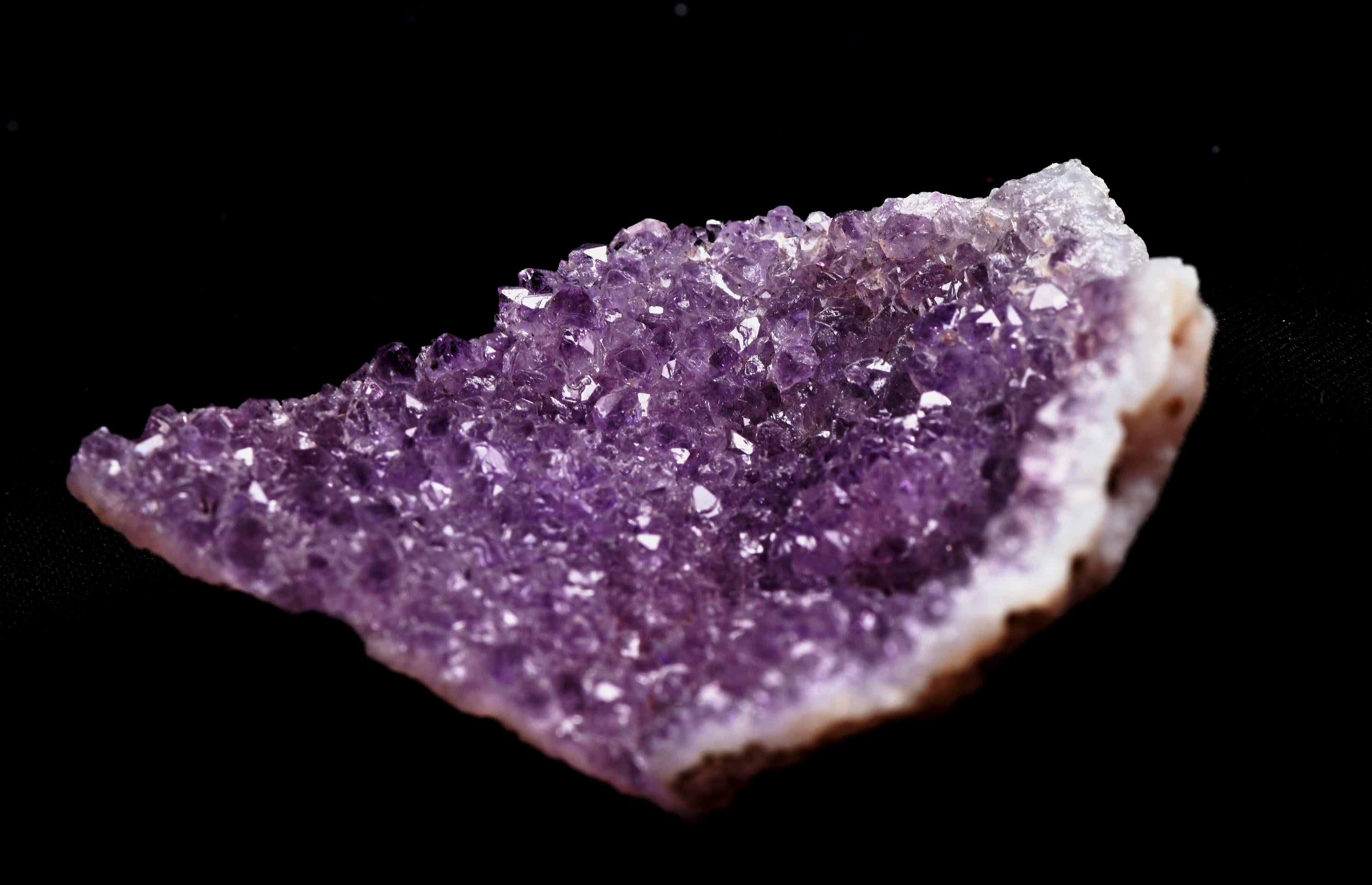 MIND Blown Amethyst Quartz Translucent SHELL Metaphysical Crystal Cluster | Organic Purple Point Visible Structure Meditation 8171