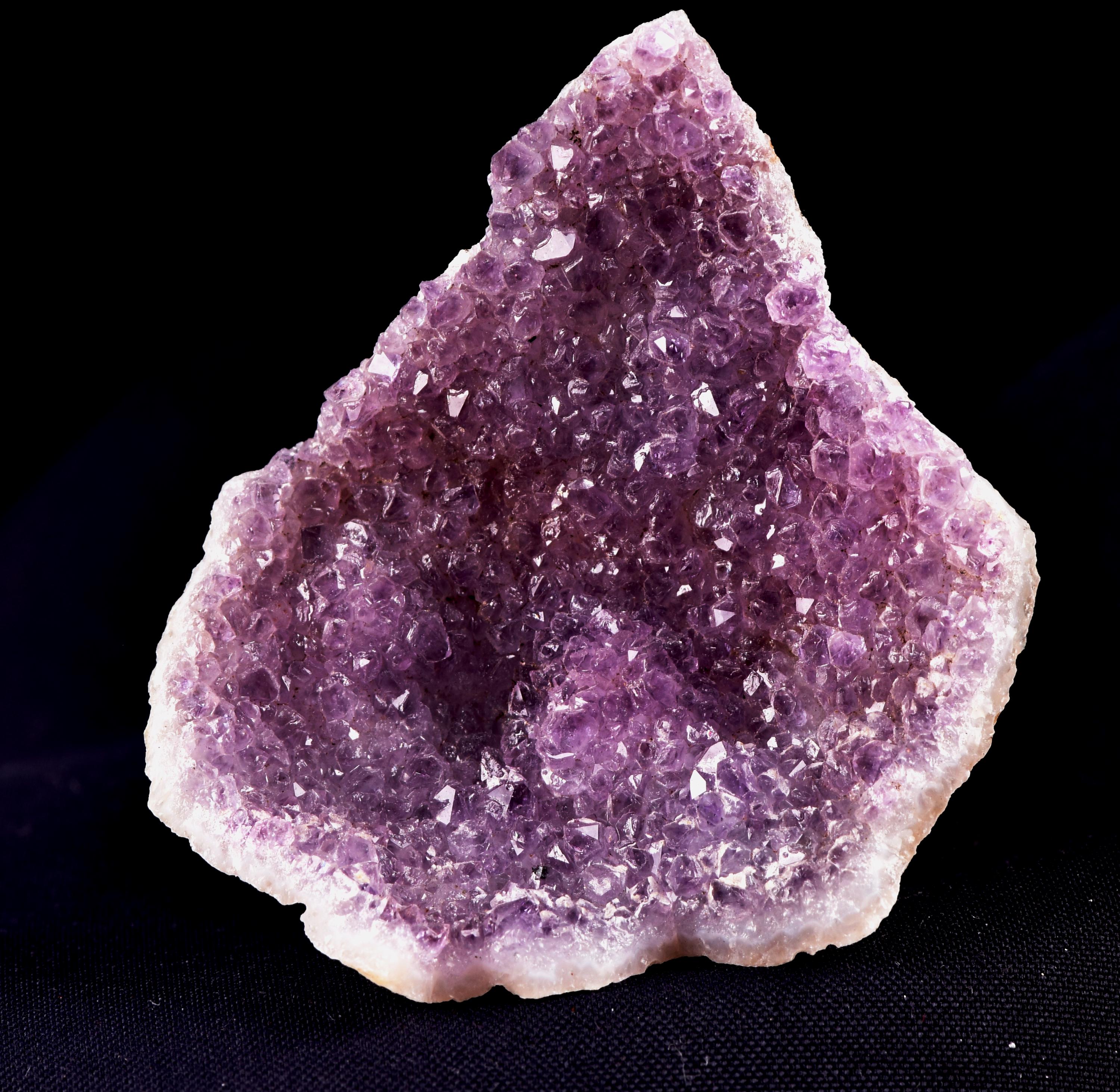 MIND Blown Amethyst Quartz Translucent SHELL Metaphysical Crystal Cluster | Organic Purple Point Visible Structure Meditation 8171