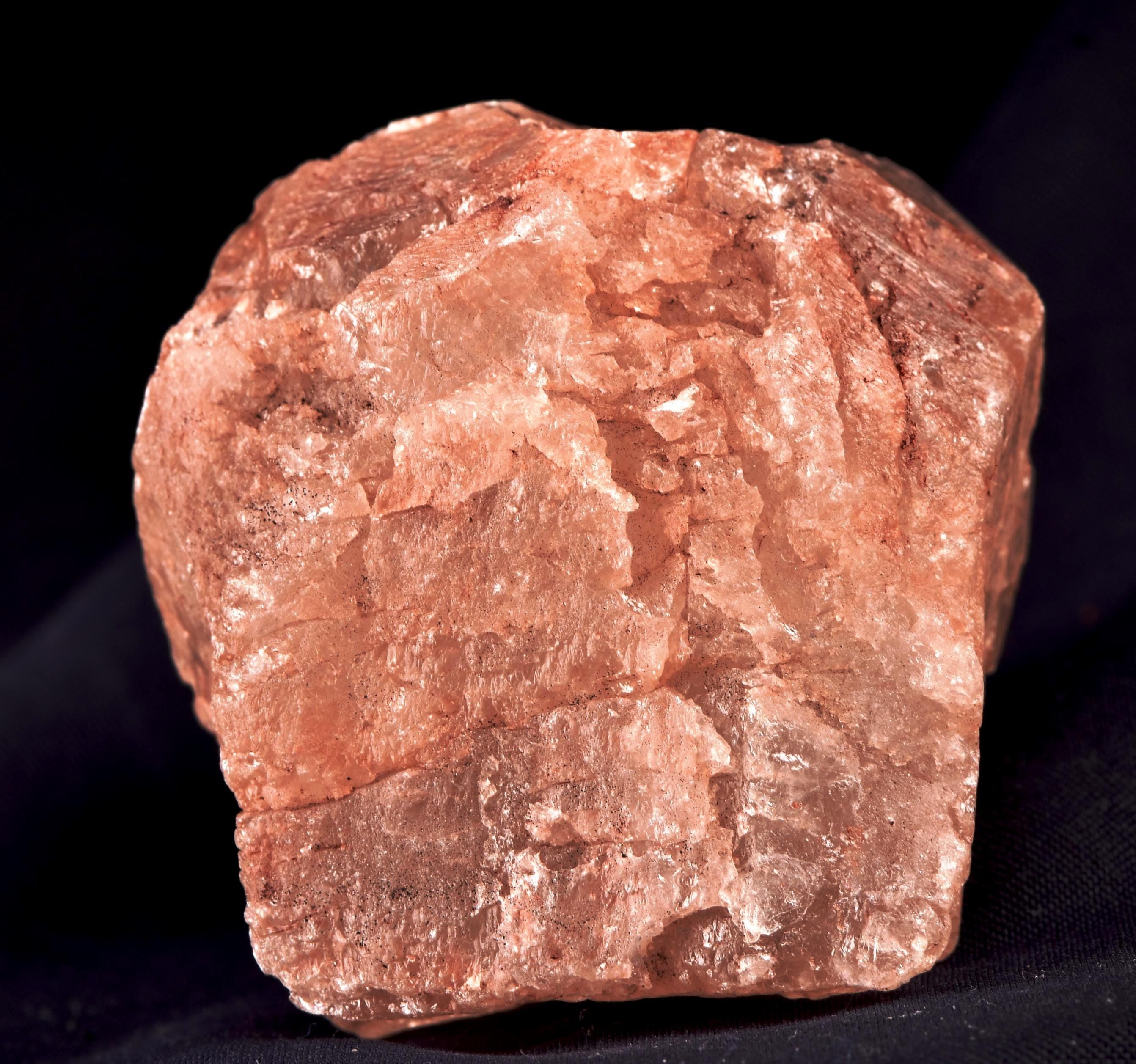 Nirvana pink ice quartz trigonic, himalayan high altitude growth interference crystal #8172