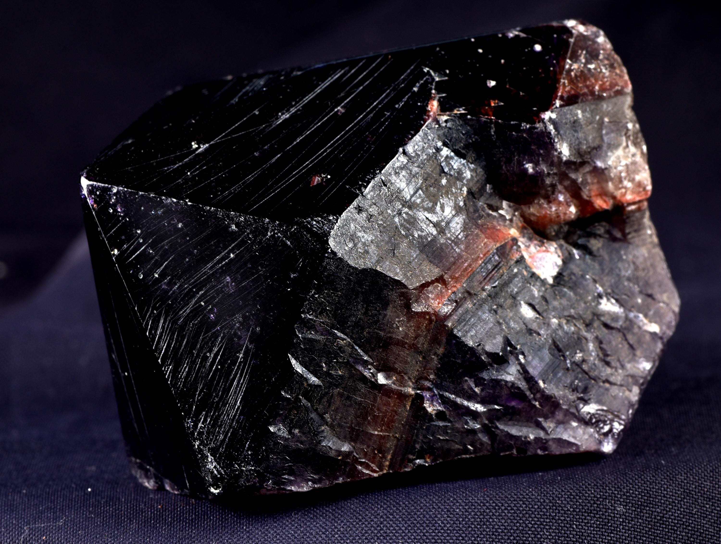 Rare Turkish Amethyst Cluster | Dark Purple Crystals Points Very Sparkly Enchanting | Healing Energy Happy Vibrations pseudomorph  8169