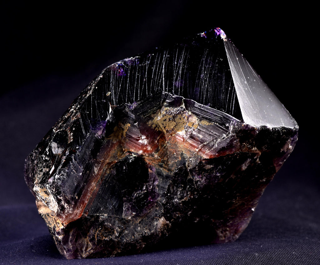 Rare Turkish Amethyst Cluster | Dark Purple Crystals Points Very Sparkly Enchanting | Healing Energy Happy Vibrations pseudomorph  8169