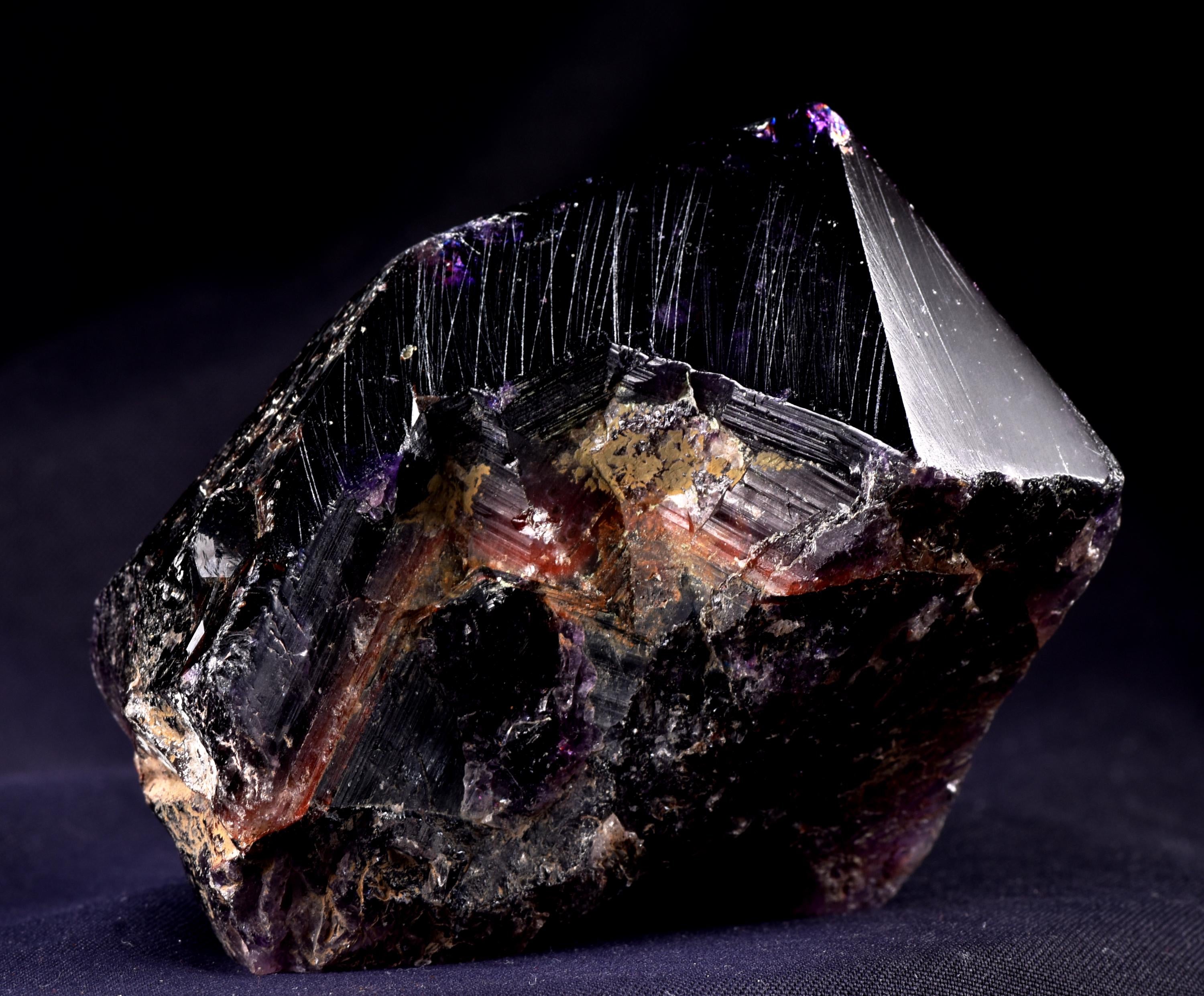 Rare Turkish Amethyst Cluster | Dark Purple Crystals Points Very Sparkly Enchanting | Healing Energy Happy Vibrations pseudomorph  8169