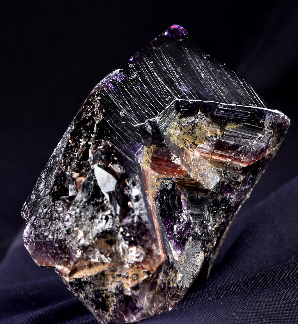 Rare Turkish Amethyst Cluster | Dark Purple Crystals Points Very Sparkly Enchanting | Healing Energy Happy Vibrations pseudomorph  8169
