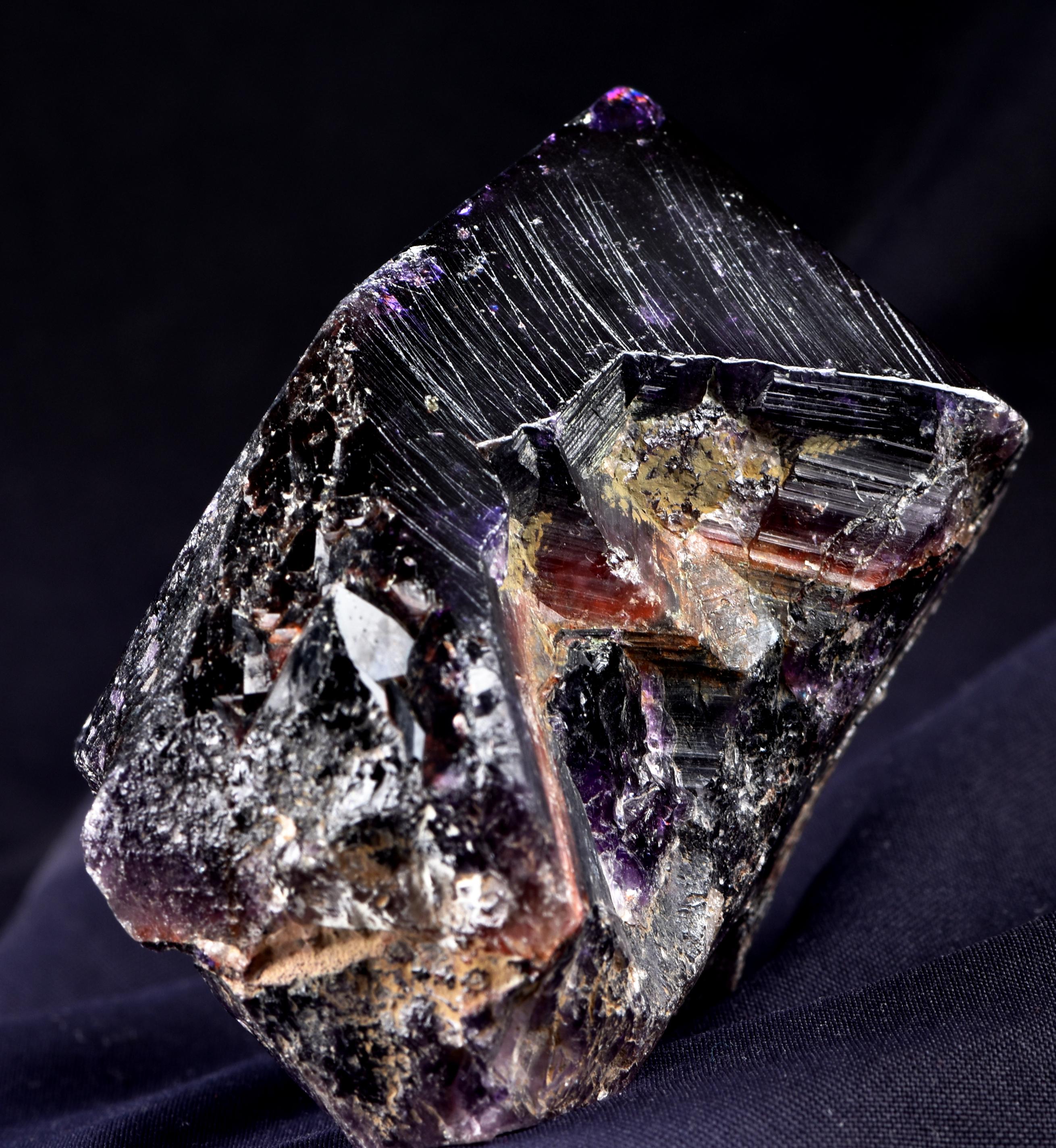 Rare Turkish Amethyst Cluster | Dark Purple Crystals Points Very Sparkly Enchanting | Healing Energy Happy Vibrations pseudomorph  8169