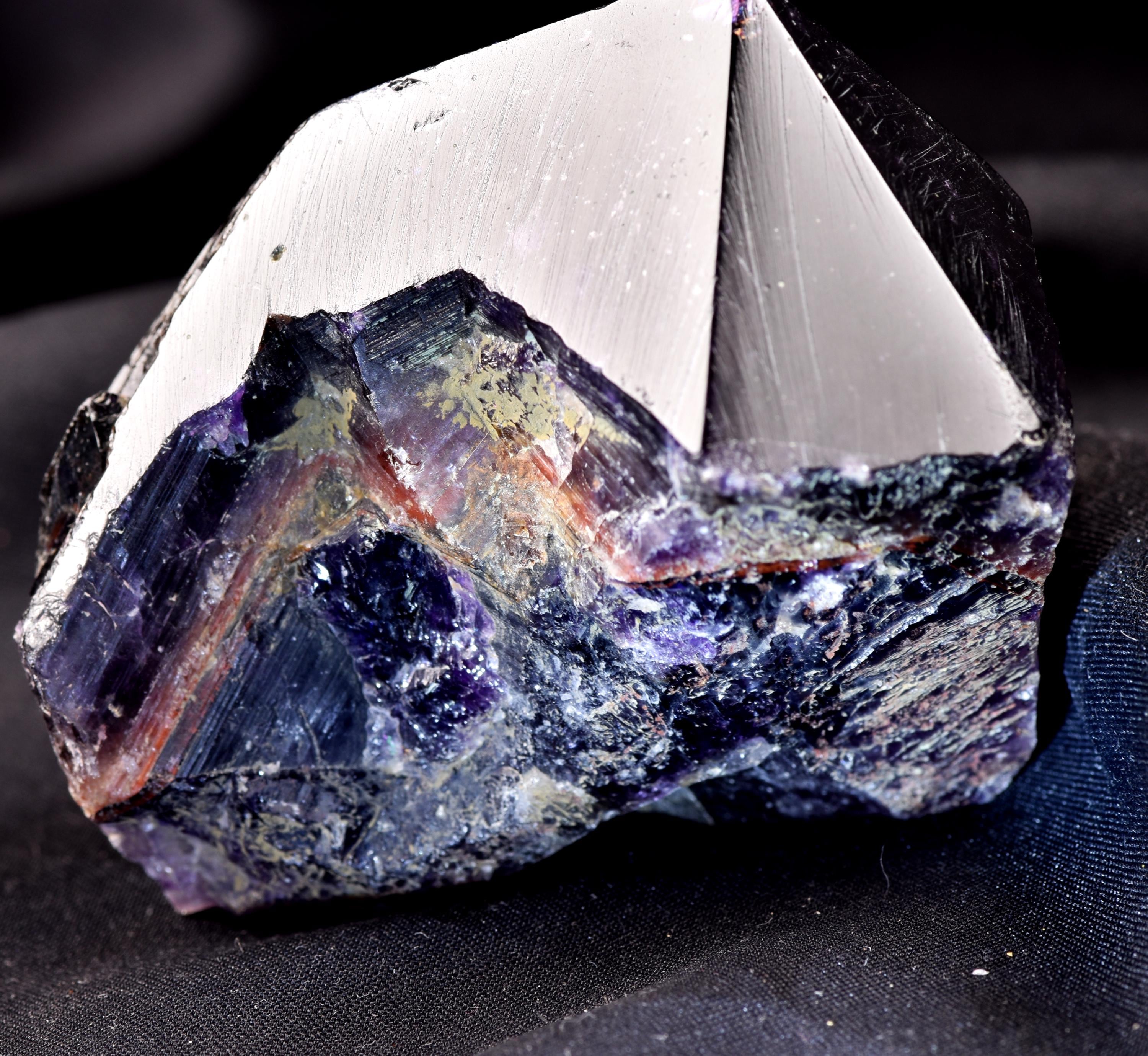 Rare Turkish Amethyst Cluster | Dark Purple Crystals Points Very Sparkly Enchanting | Healing Energy Happy Vibrations pseudomorph  8169