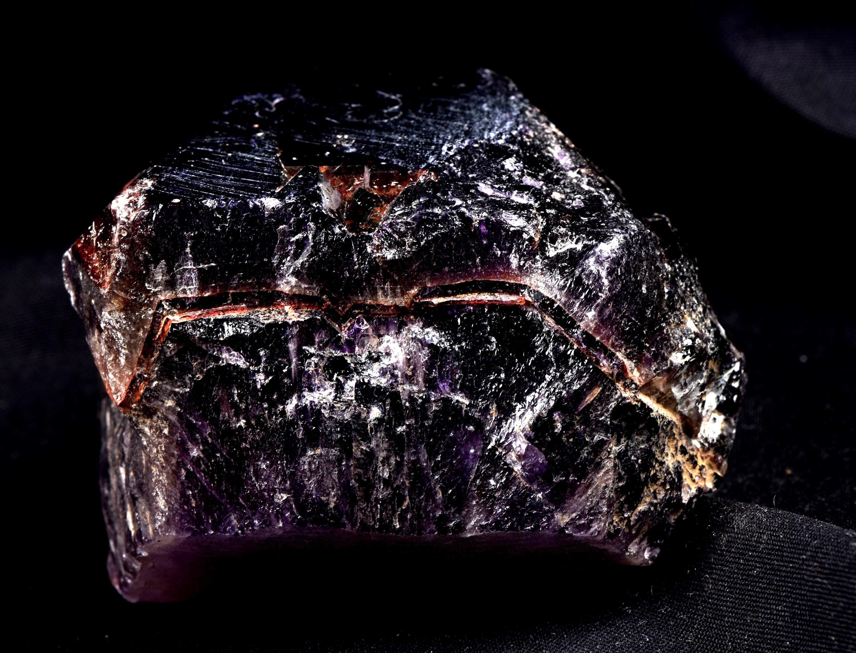 Rare Turkish Amethyst Cluster | Dark Purple Crystals Points Very Sparkly Enchanting | Healing Energy Happy Vibrations pseudomorph  8169