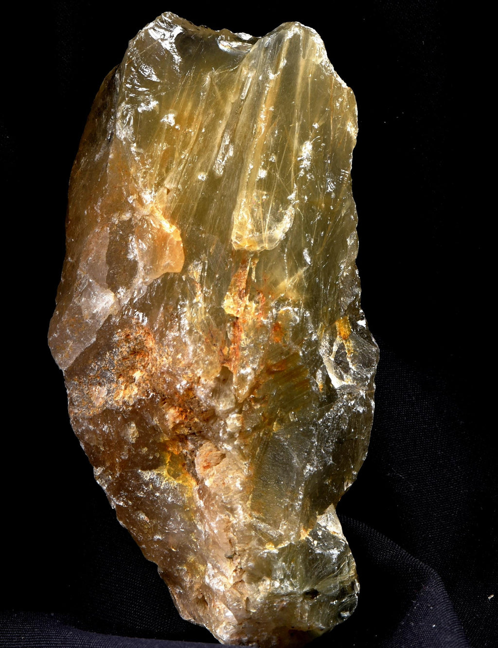 Himalayan golden green crystal with golden rutile star burst inclusion Lemurian Seed Quartz Ascension Spiritual Support Therapy  #8160