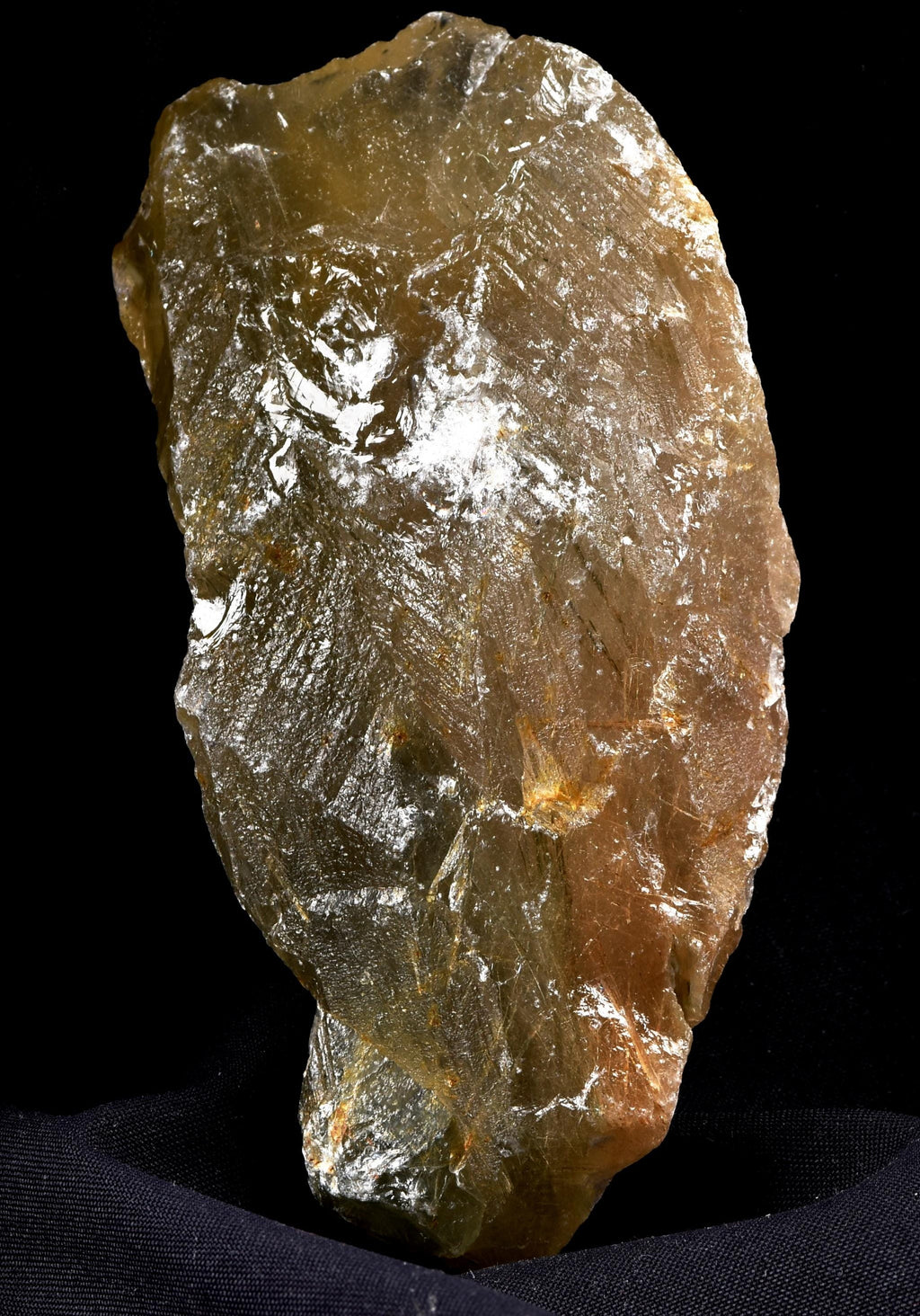 Himalayan golden green crystal with golden rutile star burst inclusion Lemurian Seed Quartz Ascension Spiritual Support Therapy  #8160