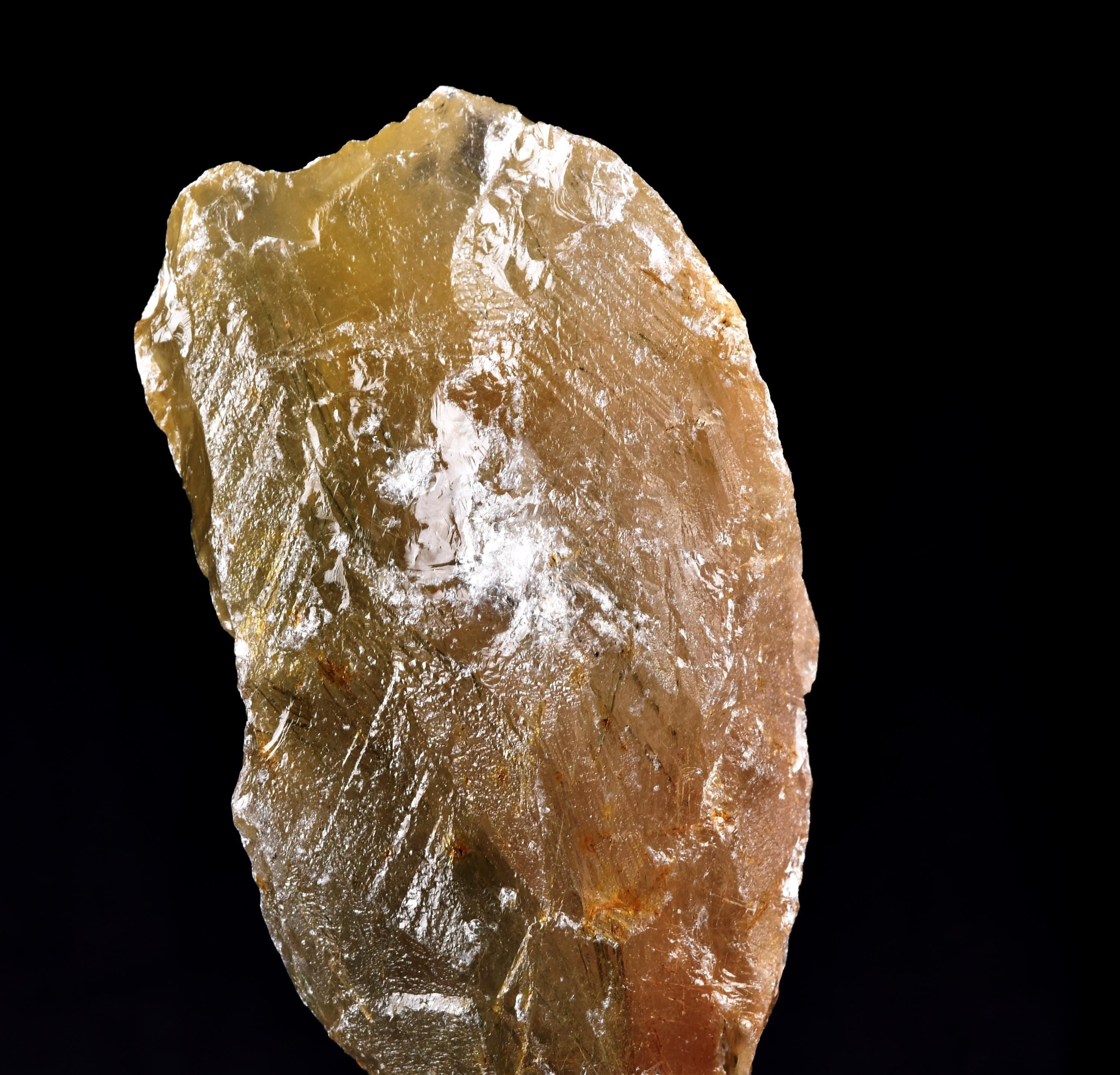 Himalayan golden green crystal with golden rutile star burst inclusion Lemurian Seed Quartz Ascension Spiritual Support Therapy  #8160
