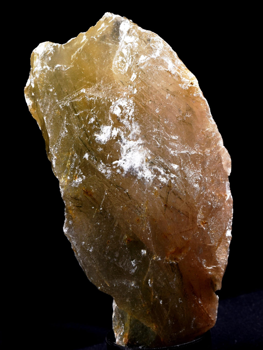 Himalayan golden green crystal with golden rutile star burst inclusion Lemurian Seed Quartz Ascension Spiritual Support Therapy  #8160