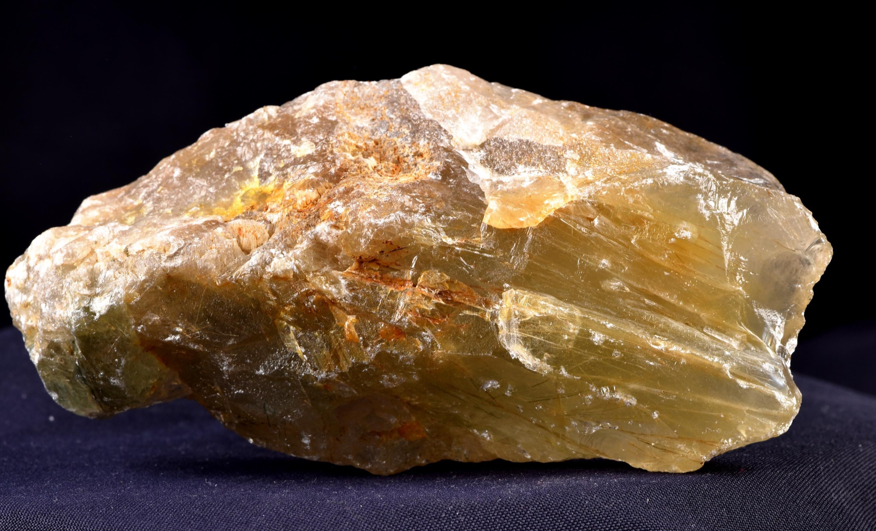 Himalayan golden green crystal with golden rutile star burst inclusion Lemurian Seed Quartz Ascension Spiritual Support Therapy  #8160