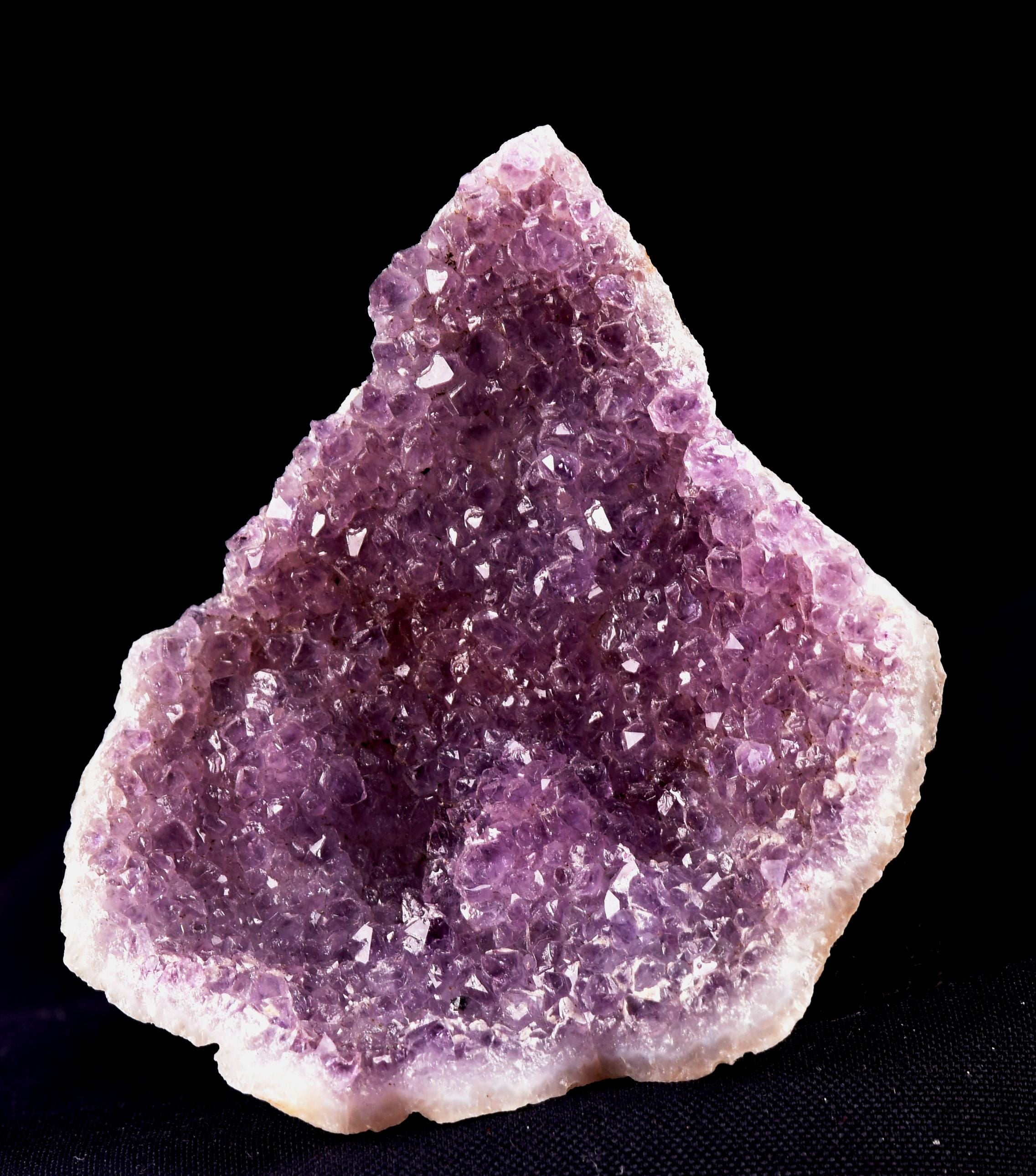 MIND Blown Amethyst Quartz Translucent SHELL Metaphysical Crystal Cluster | Organic Purple Point Visible Structure Meditation 8171