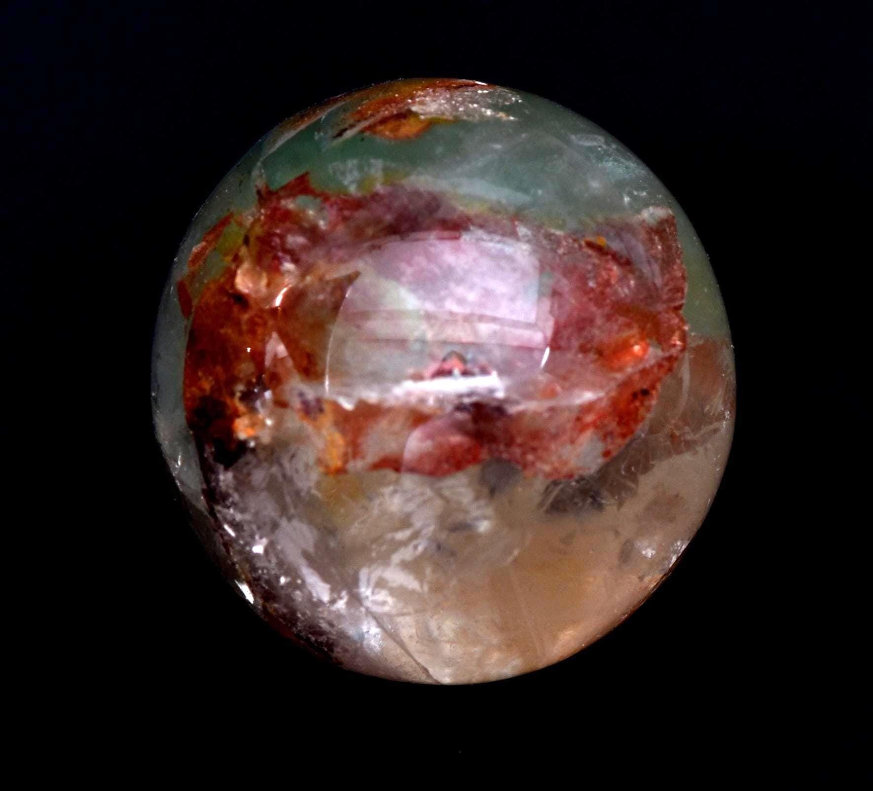 Rare flourite  sphere   your head of toxic psychic debris and transform # 6756