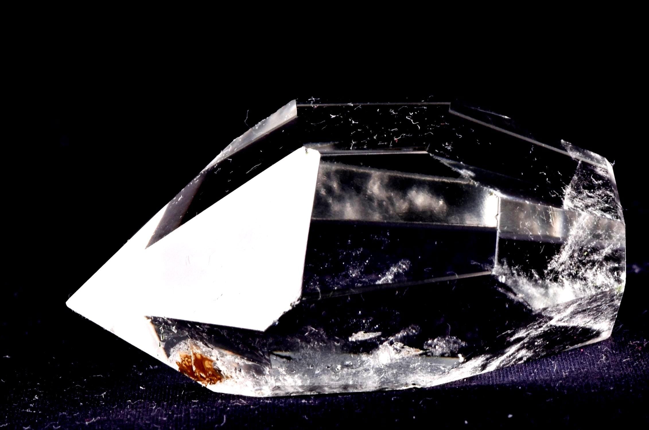 Himalayan  lemurian quartz crystal golden Ascension fairies, devic ,obelisk# 6874