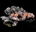 pink stilbite  flower on quartz  helps with psychic knowing and intuition #8181