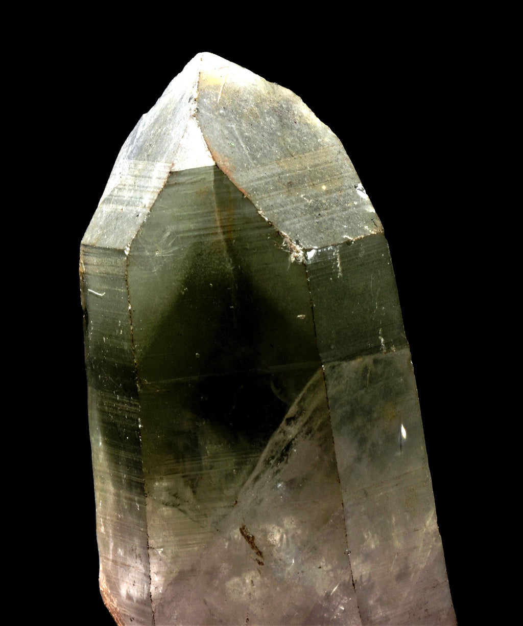 Himalayan green   chlorite double phantom wand ,purifying, detoxifying cleanse the aura, chakras and energy meridians     8184