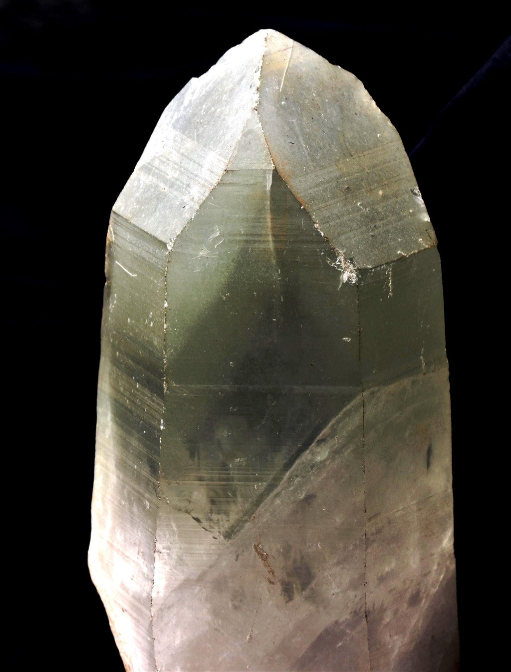 Himalayan green   chlorite double phantom wand ,purifying, detoxifying cleanse the aura, chakras and energy meridians     8184