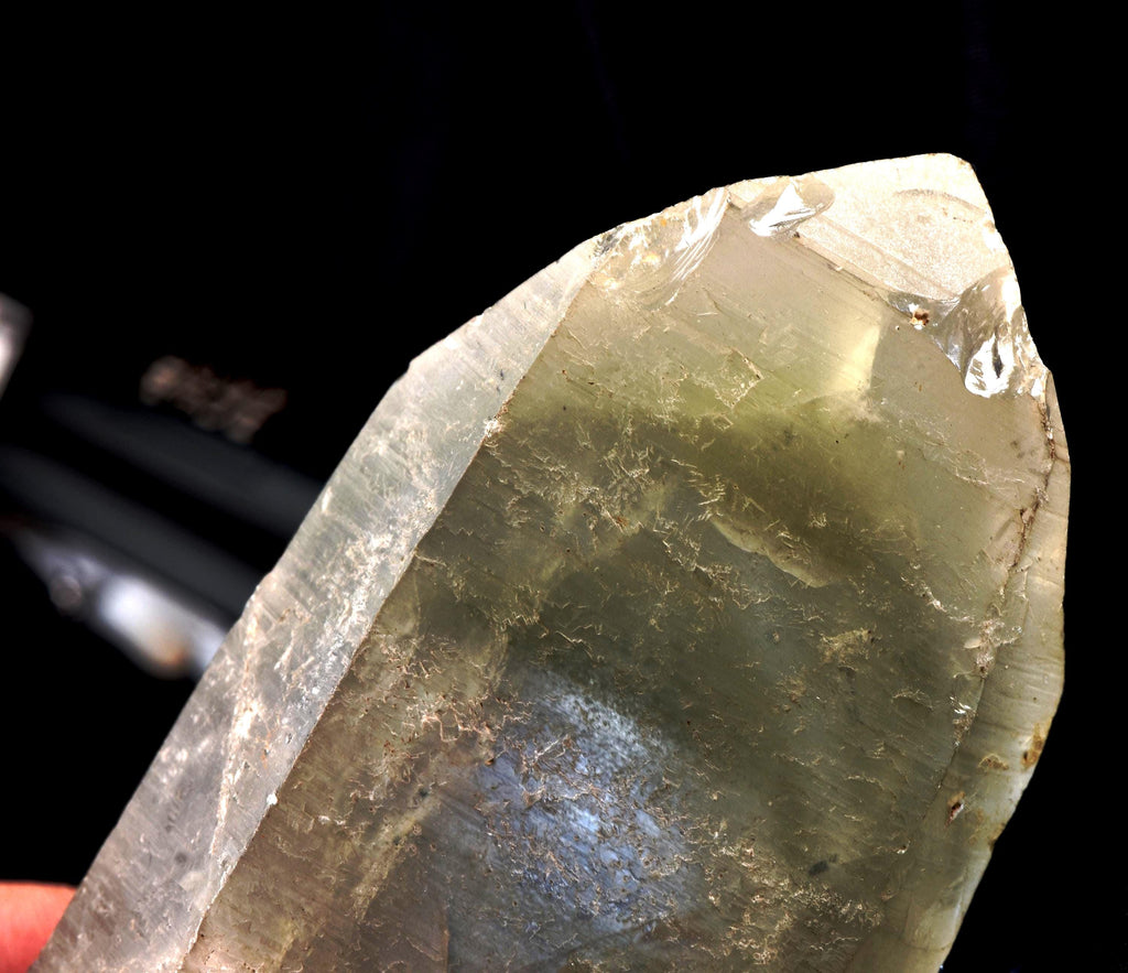 Himalayan green   chlorite double phantom wand ,purifying, detoxifying cleanse the aura, chakras and energy meridians     8184