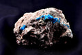 Peacock blue Pentagonite crystal  on heulandite base  third eye and crown chakras, # 8178