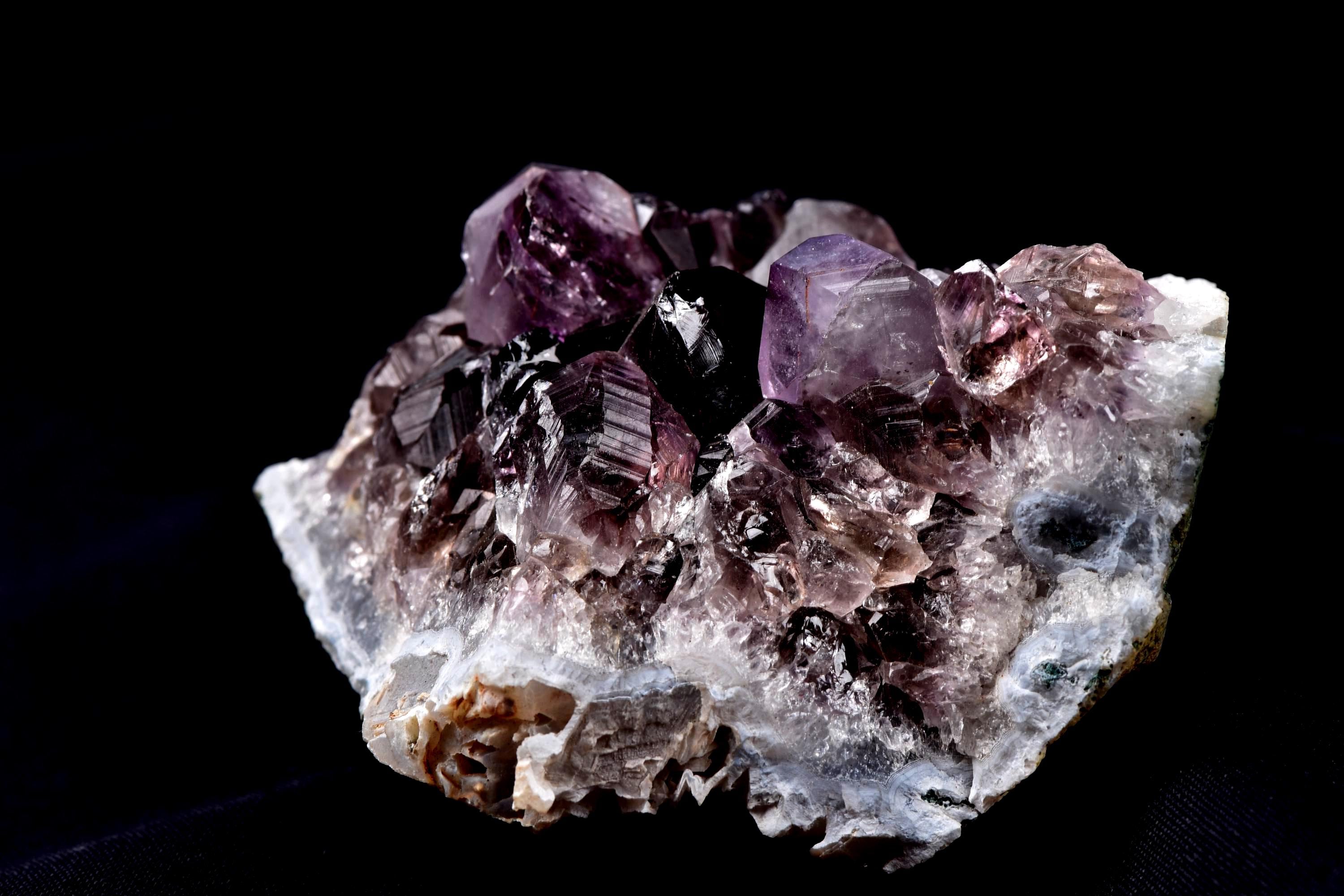 Rare Turkish Amethyst Cluster | Dark Purple Crystals Points Enchanting geode Cave Vibes,Therapeutic Energy Happy Vibrations pseudomorph 8179