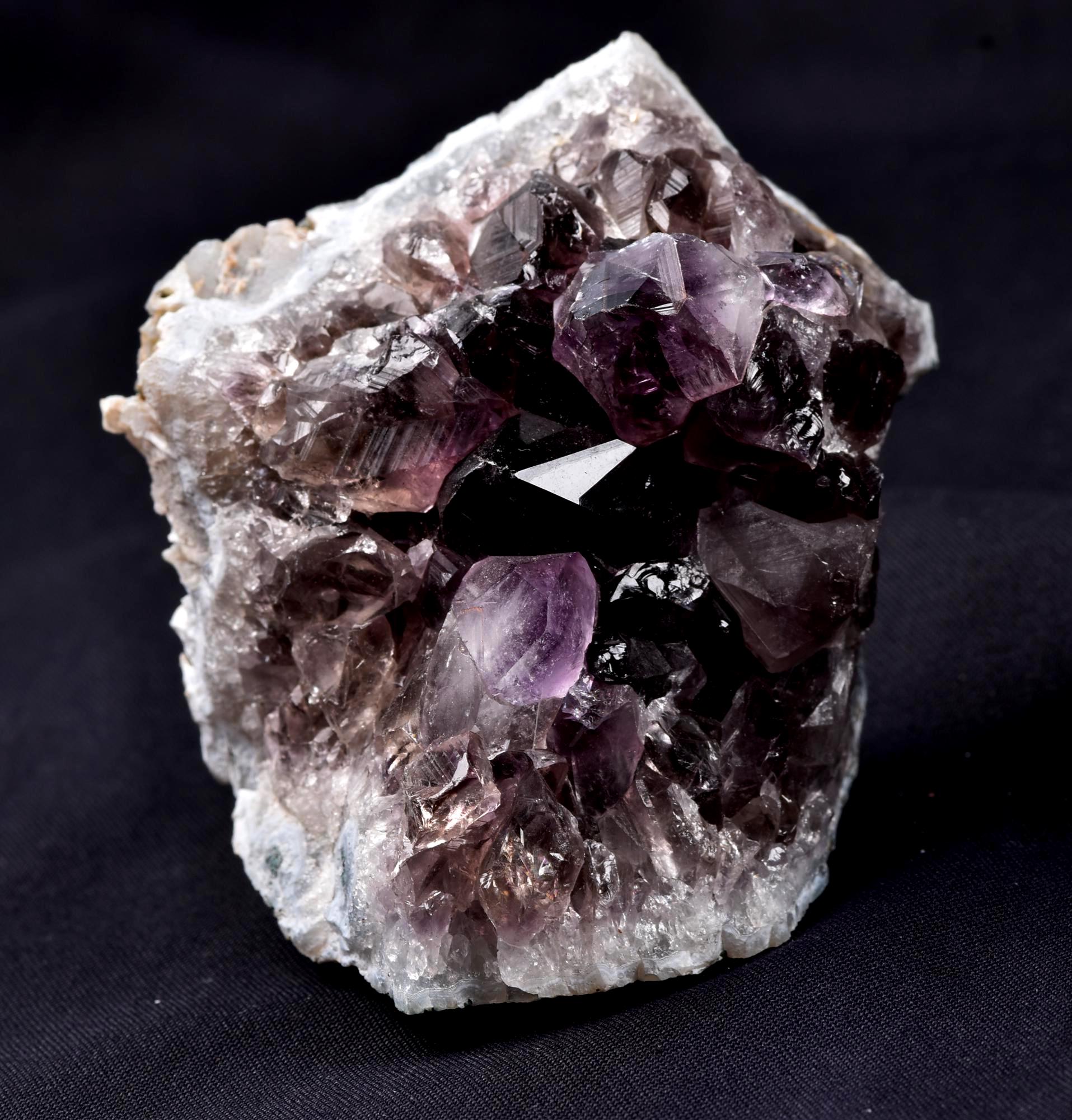 Rare Turkish Amethyst Cluster | Dark Purple Crystals Points Enchanting geode Cave Vibes,Therapeutic Energy Happy Vibrations pseudomorph 8179