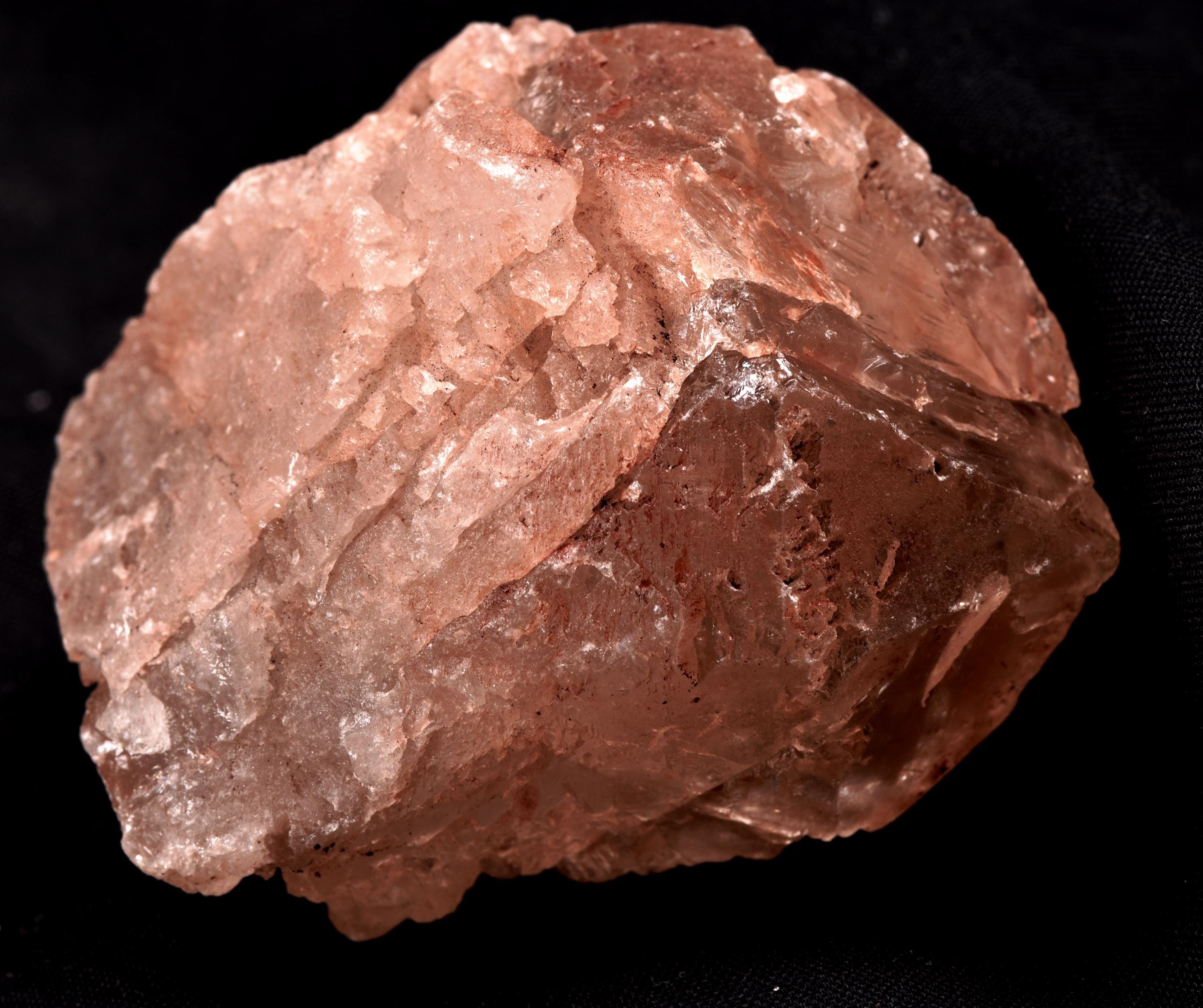 Nirvana pink ice quartz trigonic, himalayan high altitude growth interference crystal #8172