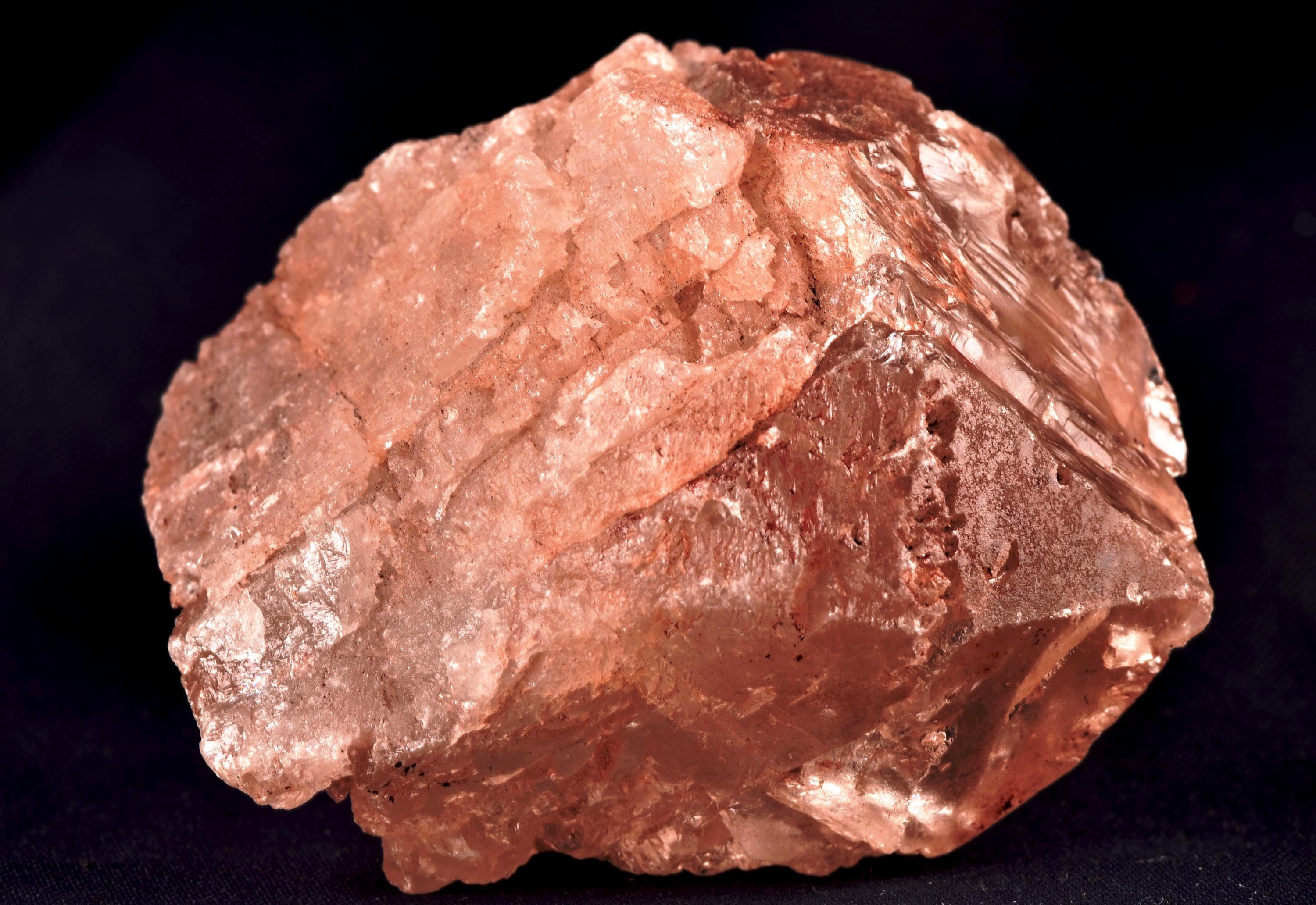 Nirvana pink ice quartz trigonic, himalayan high altitude growth interference crystal #8172