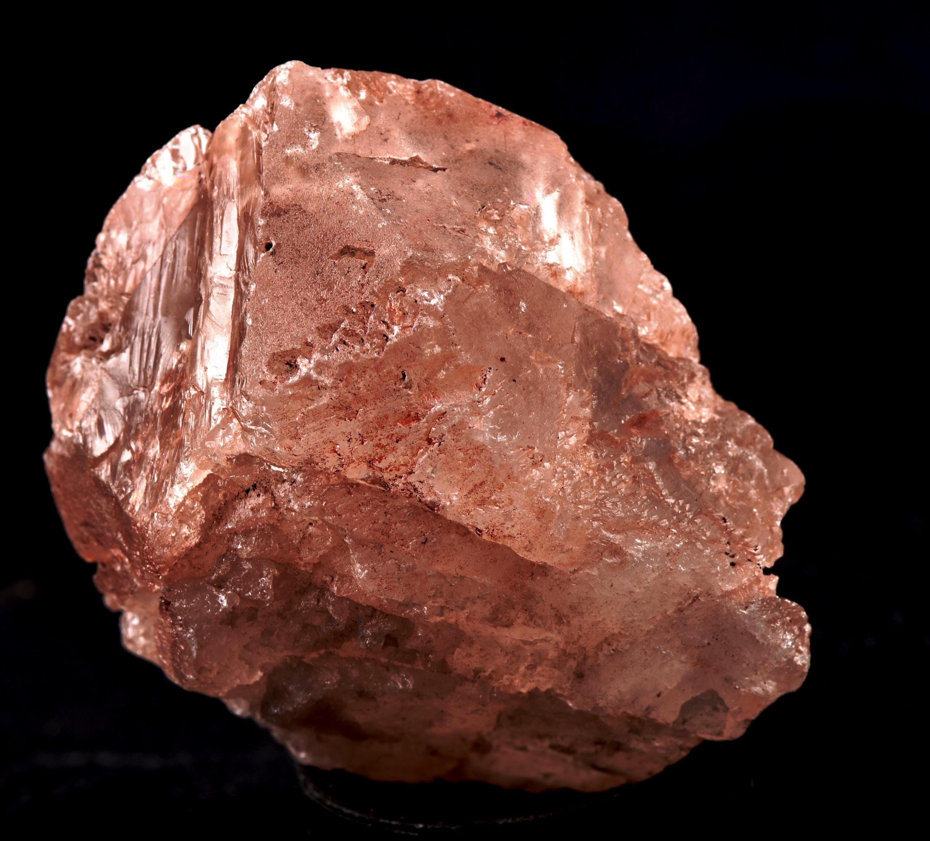 Nirvana pink ice quartz trigonic, himalayan high altitude growth interference crystal #8172