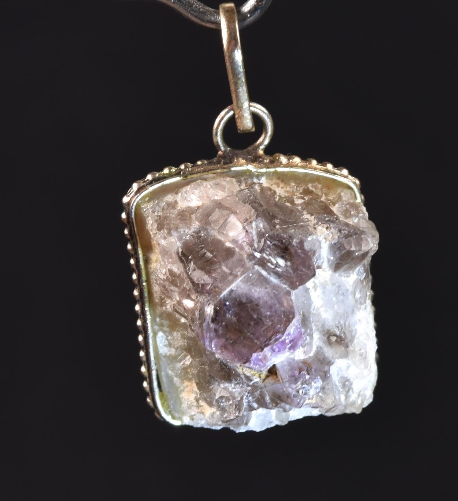 Rare smoky quartz pendant ,Grounding,Shaman,Negativity,Meditation 8208