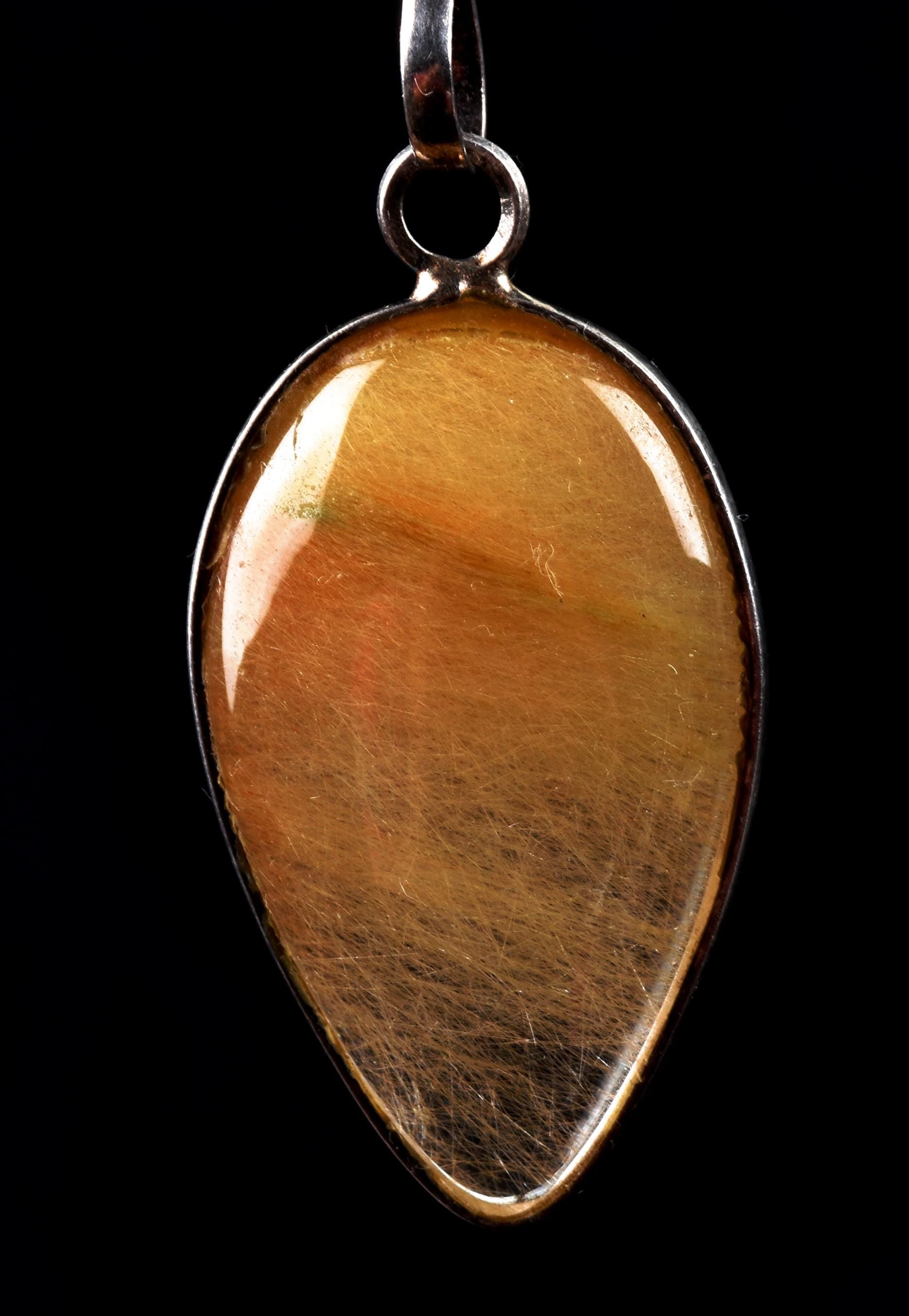 Golden  rutile  mystic pendant cleans aura,scrying,spiritual inspiration   #8213