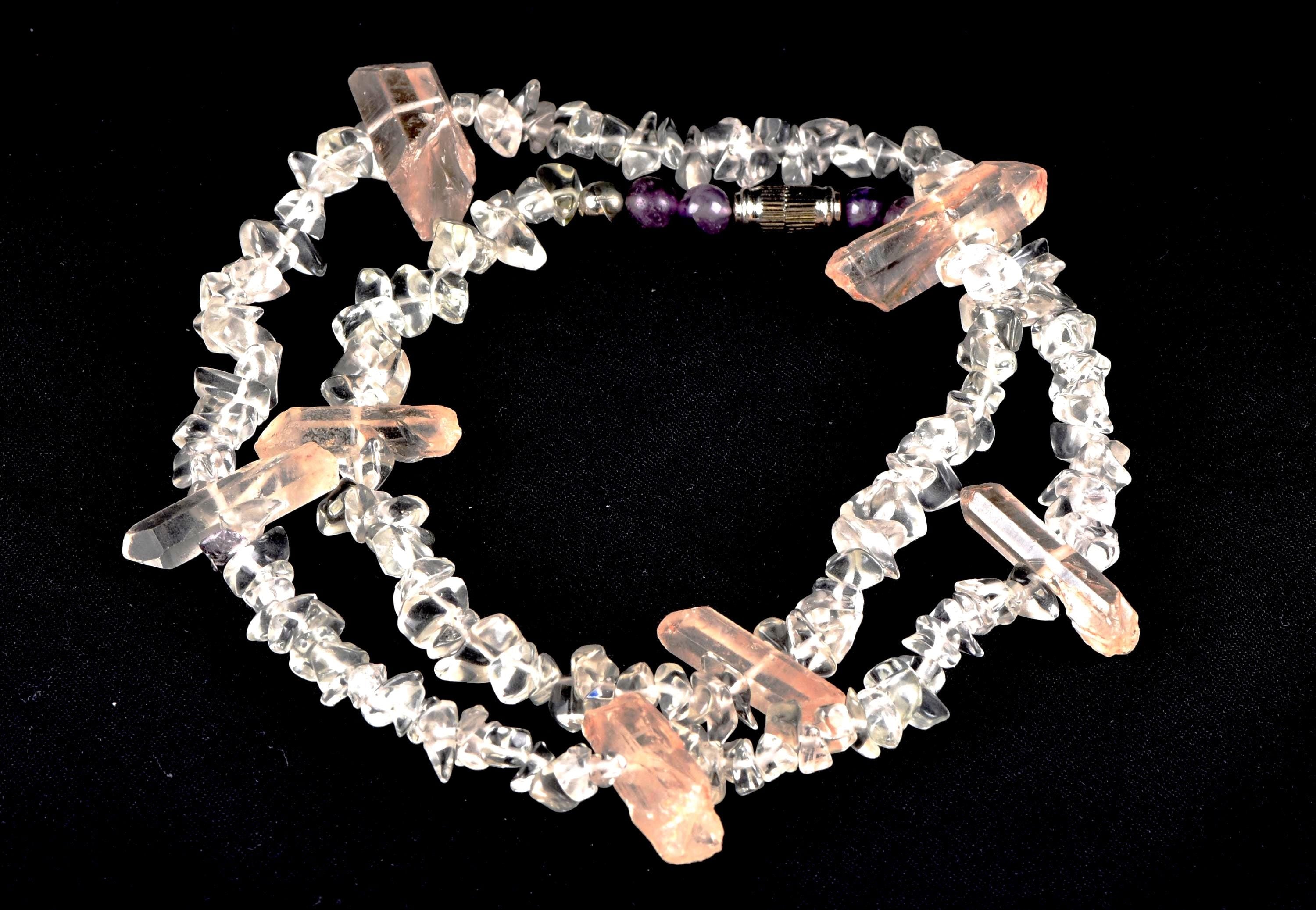 Shamanic Journeyer Crystal Energy Necklace 20 inch original satyaloka necklace  synergy 12  #7959
