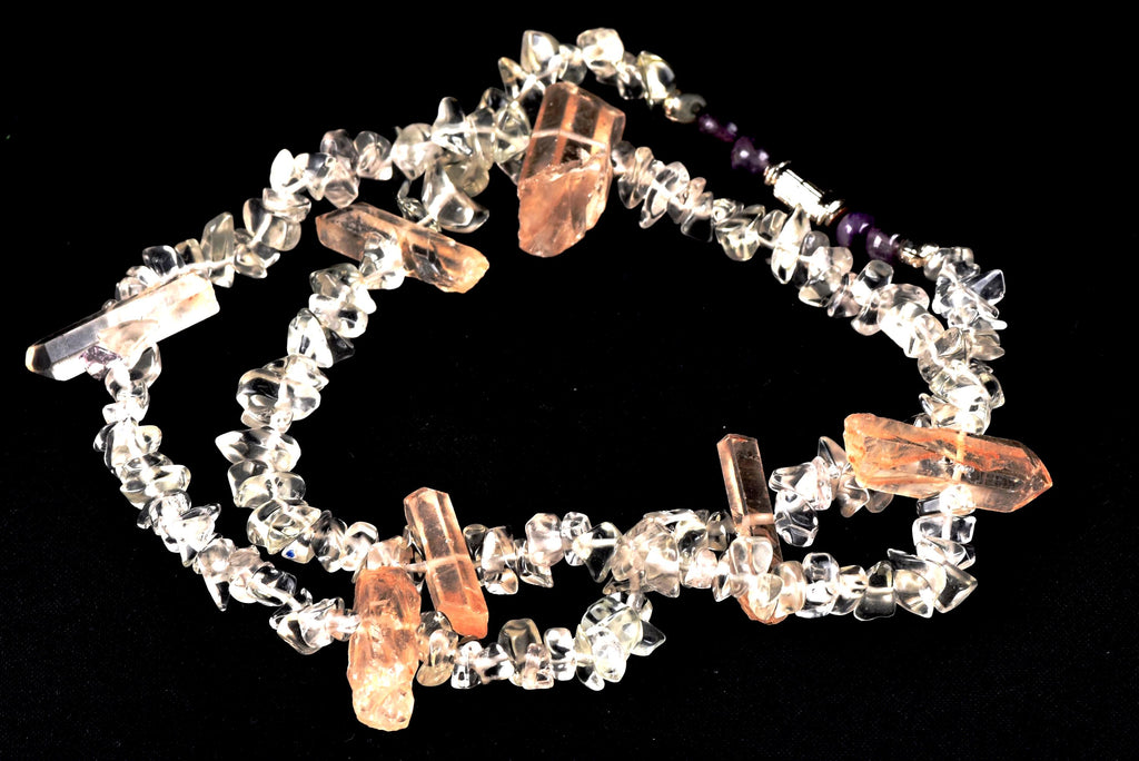 Shamanic Journeyer Crystal Energy Necklace 20 inch original satyaloka necklace  synergy 12  #7959